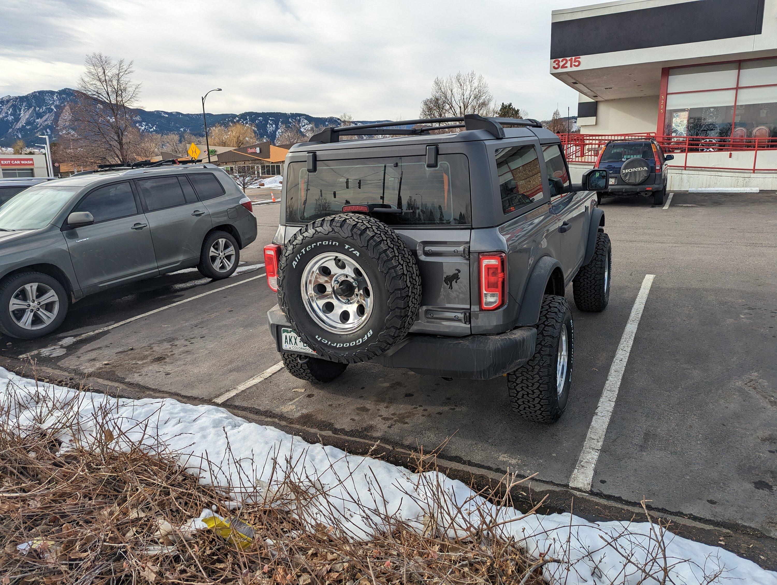 Ford Bronco Show us your installed wheel / tire upgrades here! (Pics) PXL_20221227_180423024
