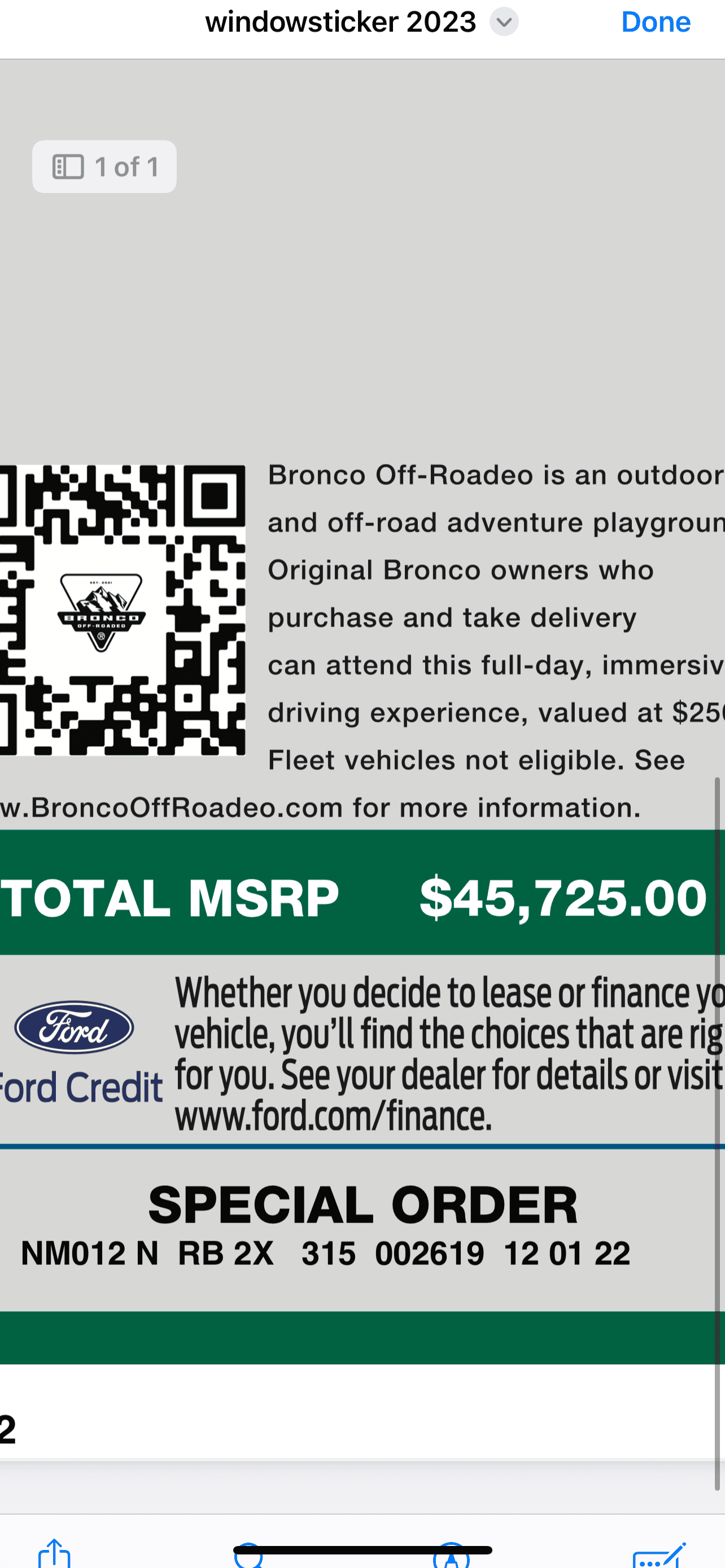 Ford Bronco Ultimate 2023MY PRICE PROTECTION Flowchart 26EDB04F-9E98-4C55-A78B-6A7C8F737CD3