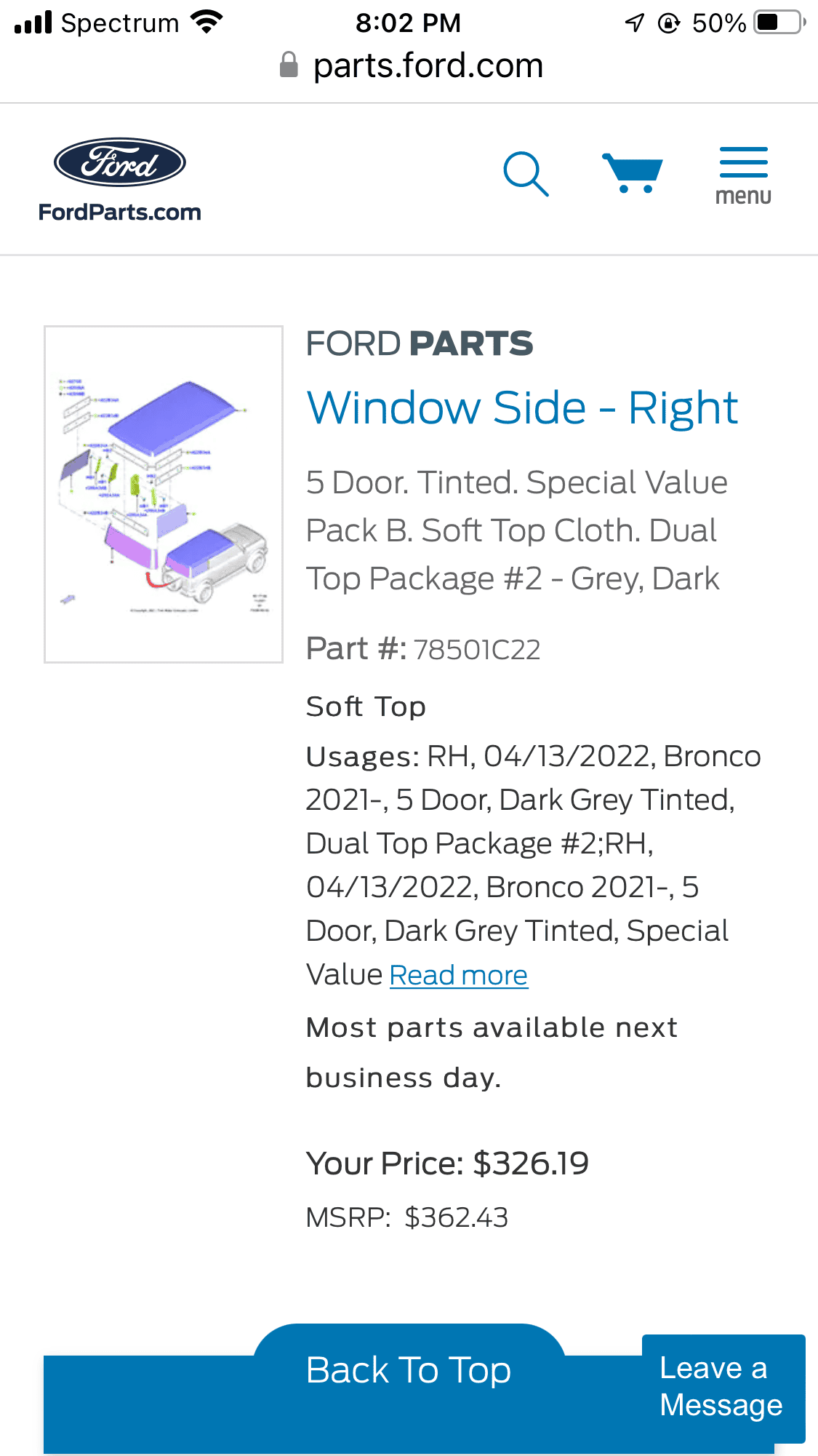 Ford Bronco 2023 Bronco Soft Top Window Seems Less Wavy B0C90734-56B5-4A4E-A948-9EF43E99573E
