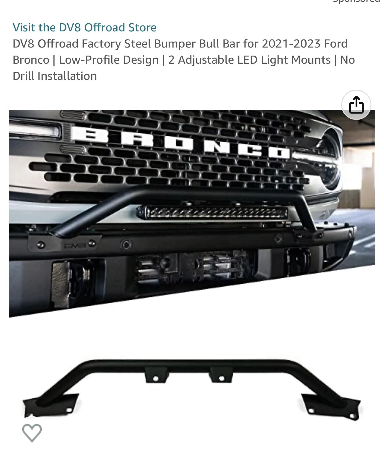 Ford Bronco DV8 Bumper Bar and Light Bar Question 9CA001B0-E73F-4053-8AC7-A8DD930E7D0F