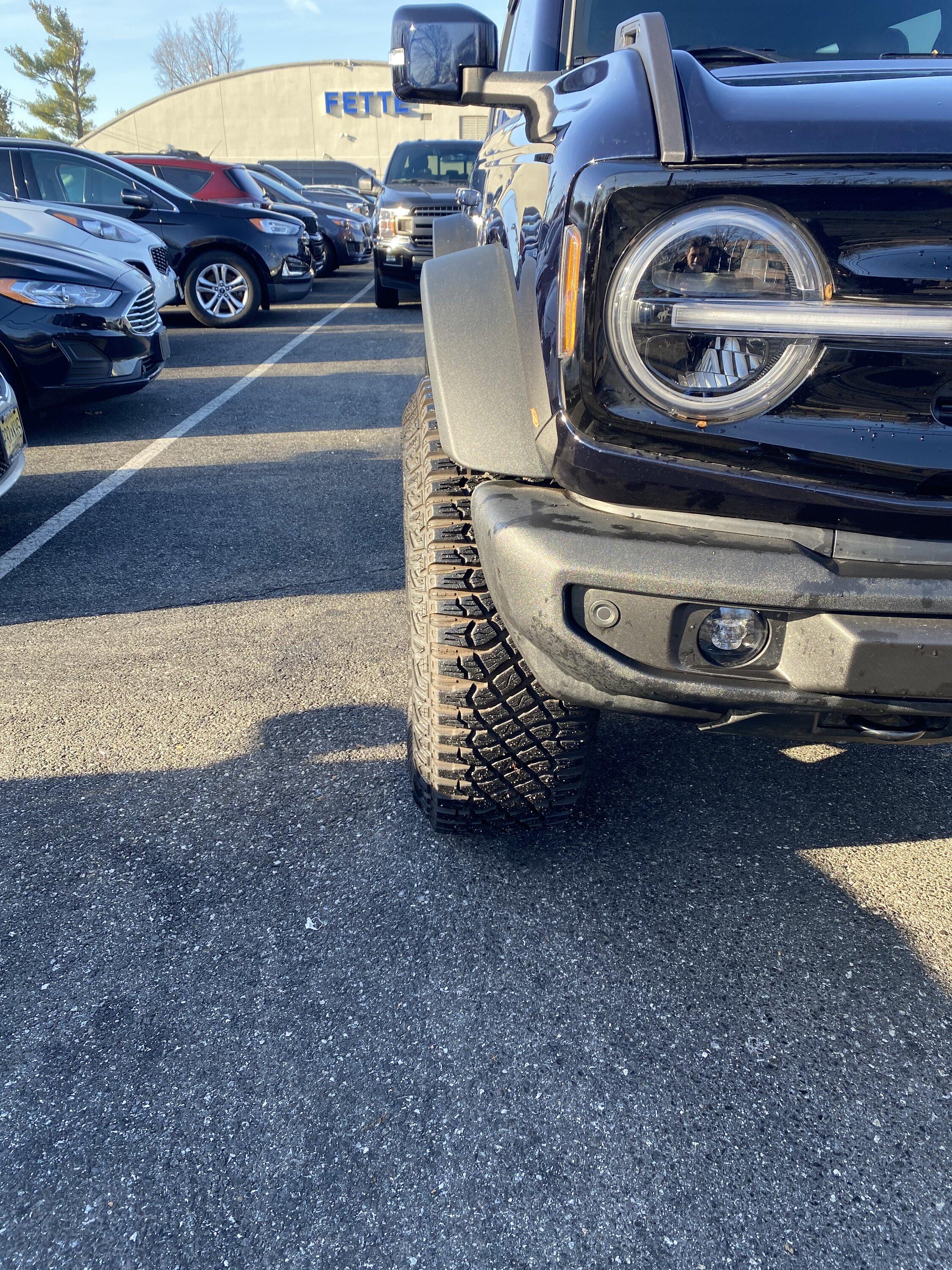 Ford Bronco 35mm spacers on AMB Sasquatch CFDA9BDD-39C0-4702-B40B-5D22563EEC79