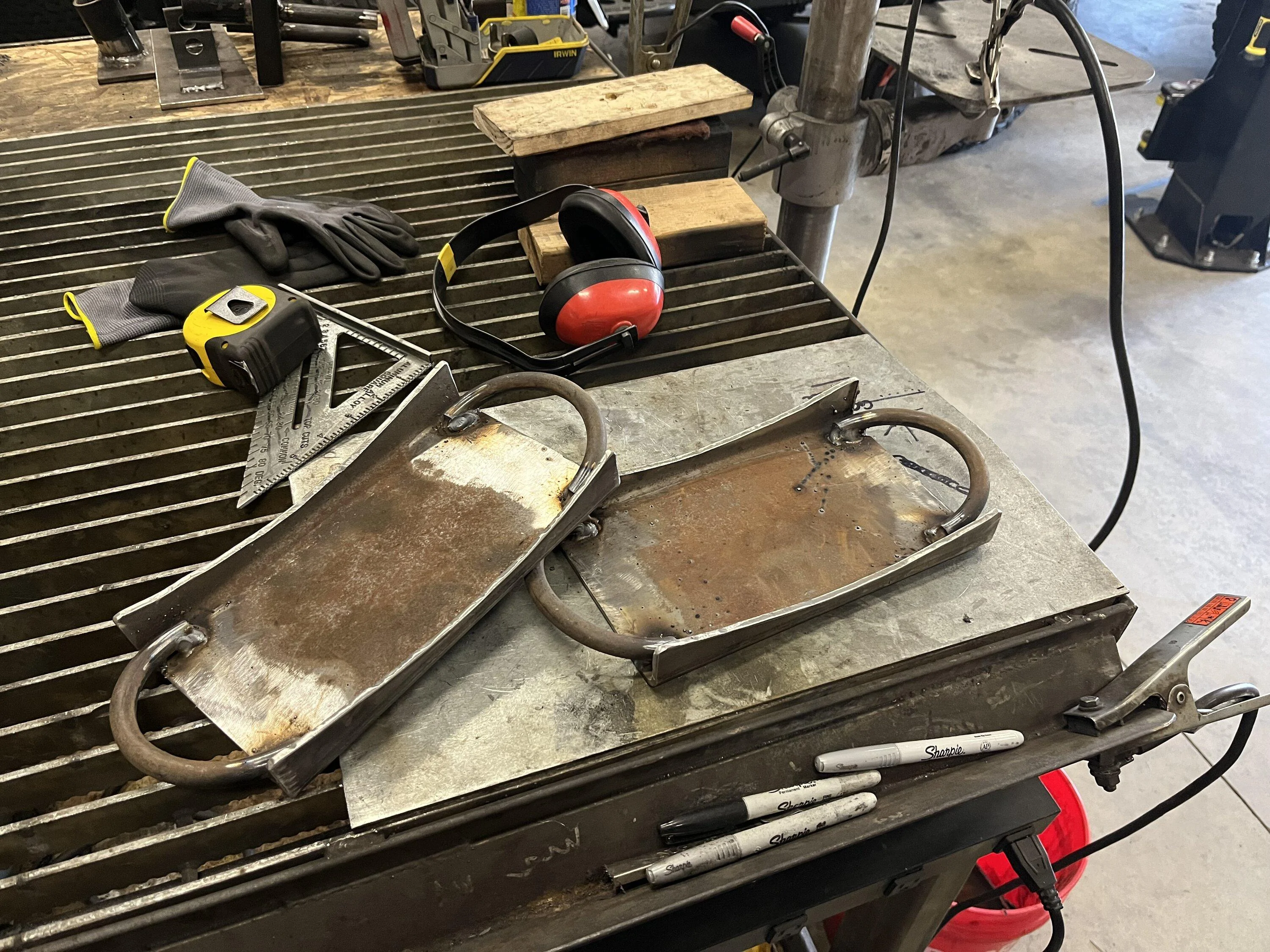 Ford Bronco Spare Tire Strap Rack DIY Fabricated IMG_1305