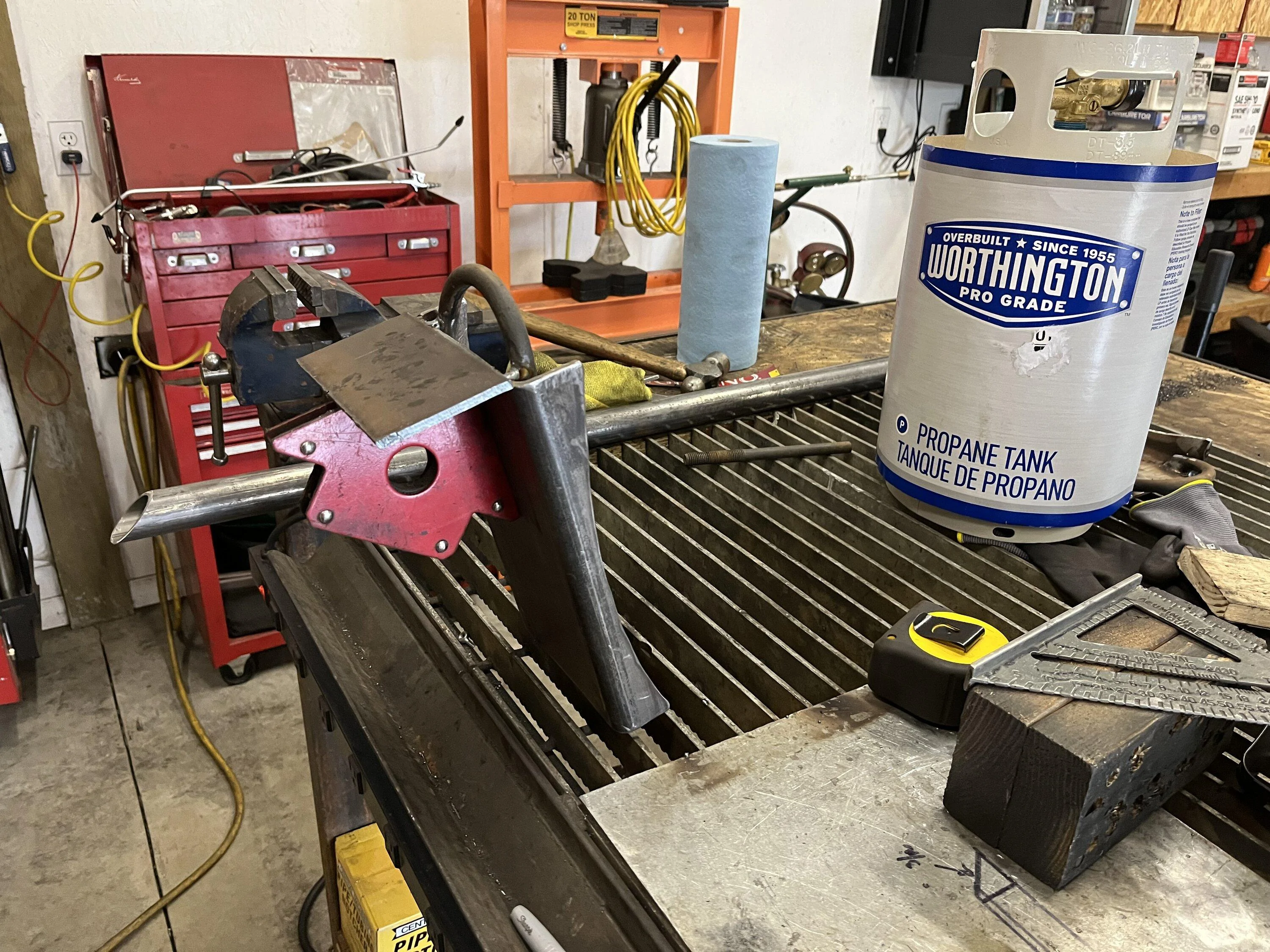 Ford Bronco Spare Tire Strap Rack DIY Fabricated IMG_1307