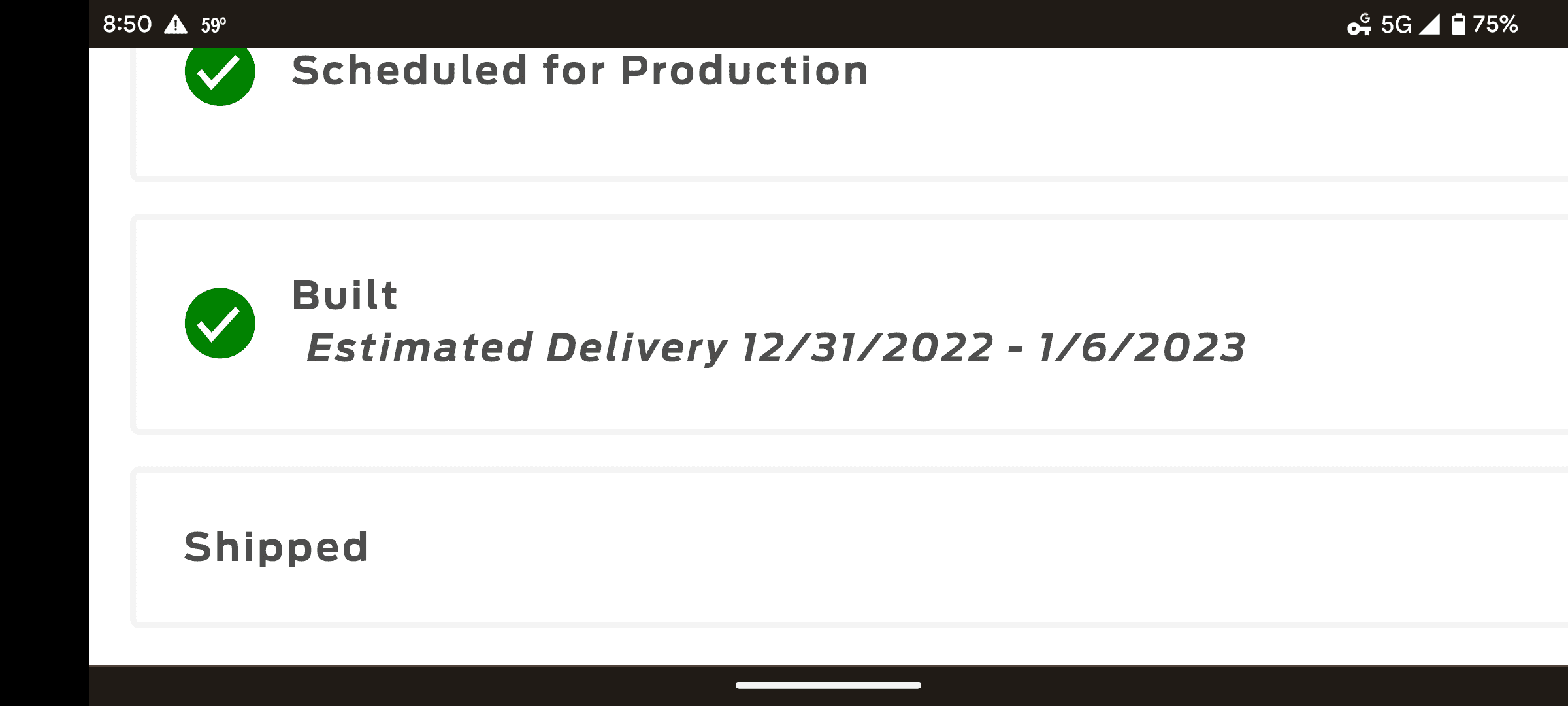 Ford Bronco 12/5/2022 Build week with spreadsheet Screenshot_20221230-205002