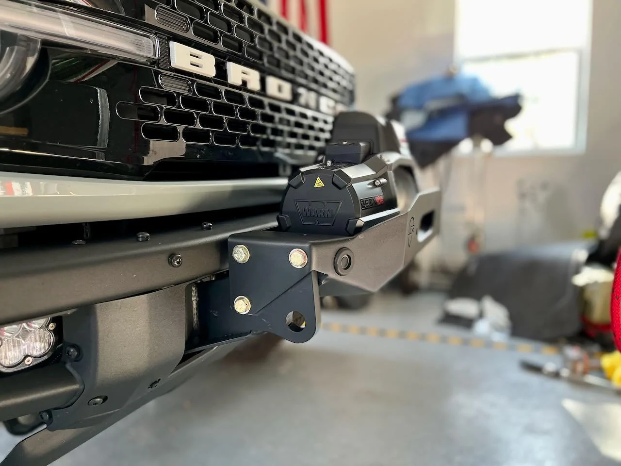 Ford Bronco JCR Offroad Winch Plate/License Plate Bracket/Camera Relo/Zeon 10S Install & Photos IMG_3570
