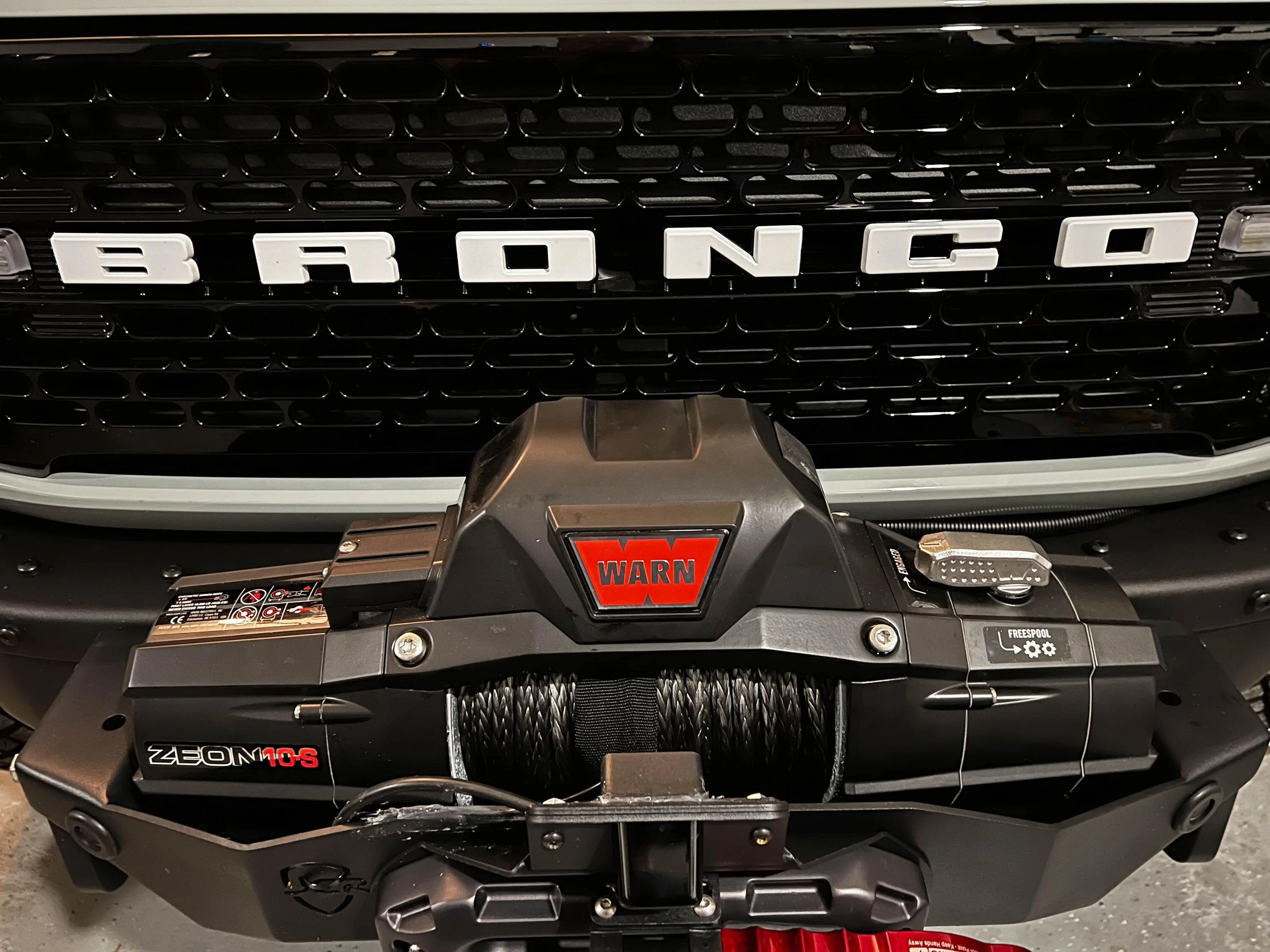 Ford Bronco JCR Offroad Winch Plate/License Plate Bracket/Camera Relo/Zeon 10S Install & Photos IMG_3745