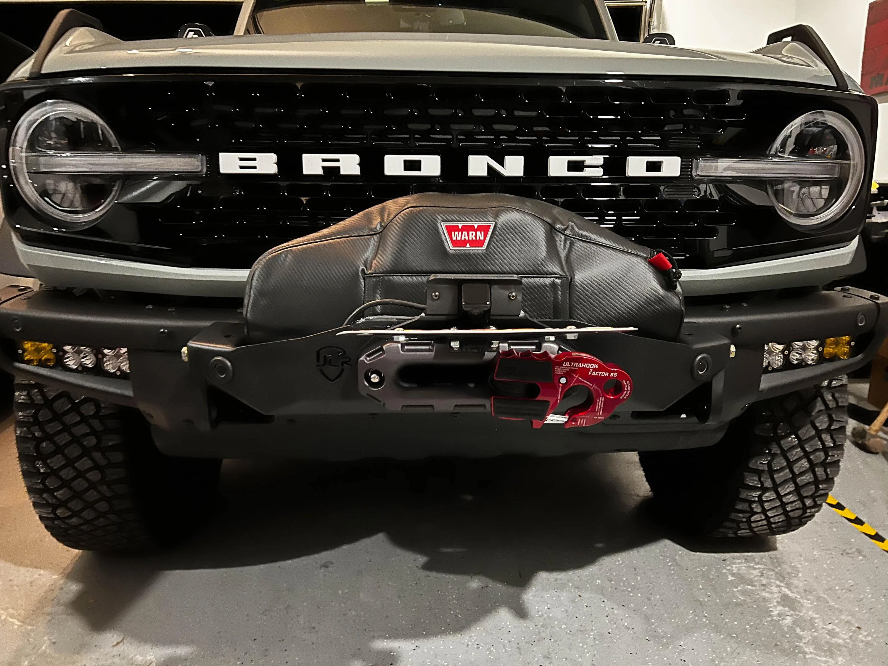 Ford Bronco JCR Offroad Winch Plate/License Plate Bracket/Camera Relo/Zeon 10S Install & Photos IMG_3743