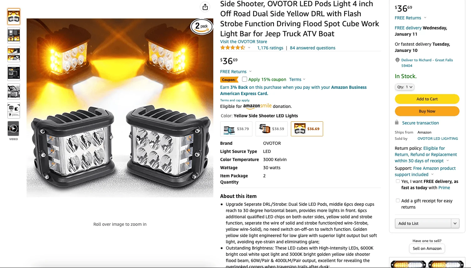Ford Bronco What are you using for chase lights? Screenshot 2023-01-02 at 5.17.38 PM
