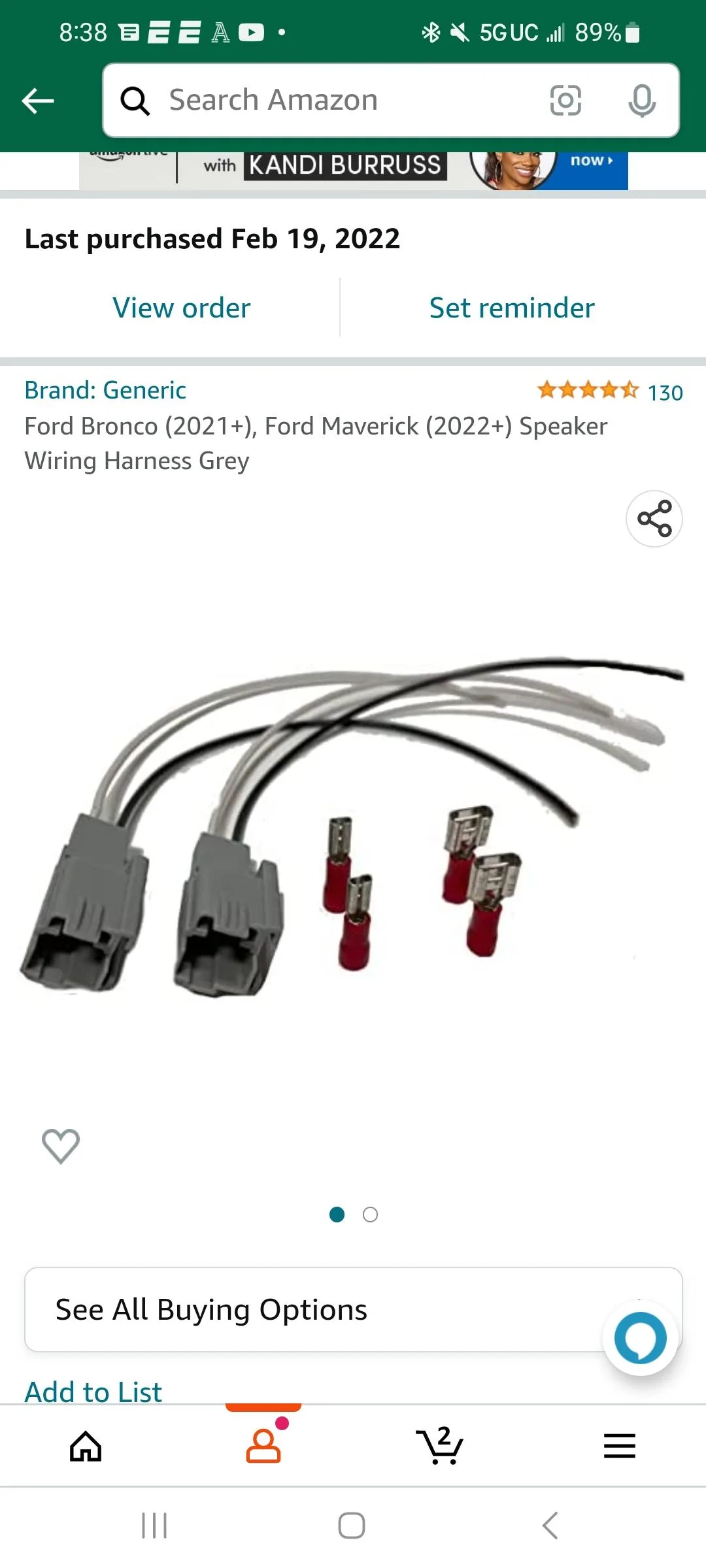Ford Bronco Mabett Speaker Pod Install Screenshot_20230102_203826_Amazon Shopping