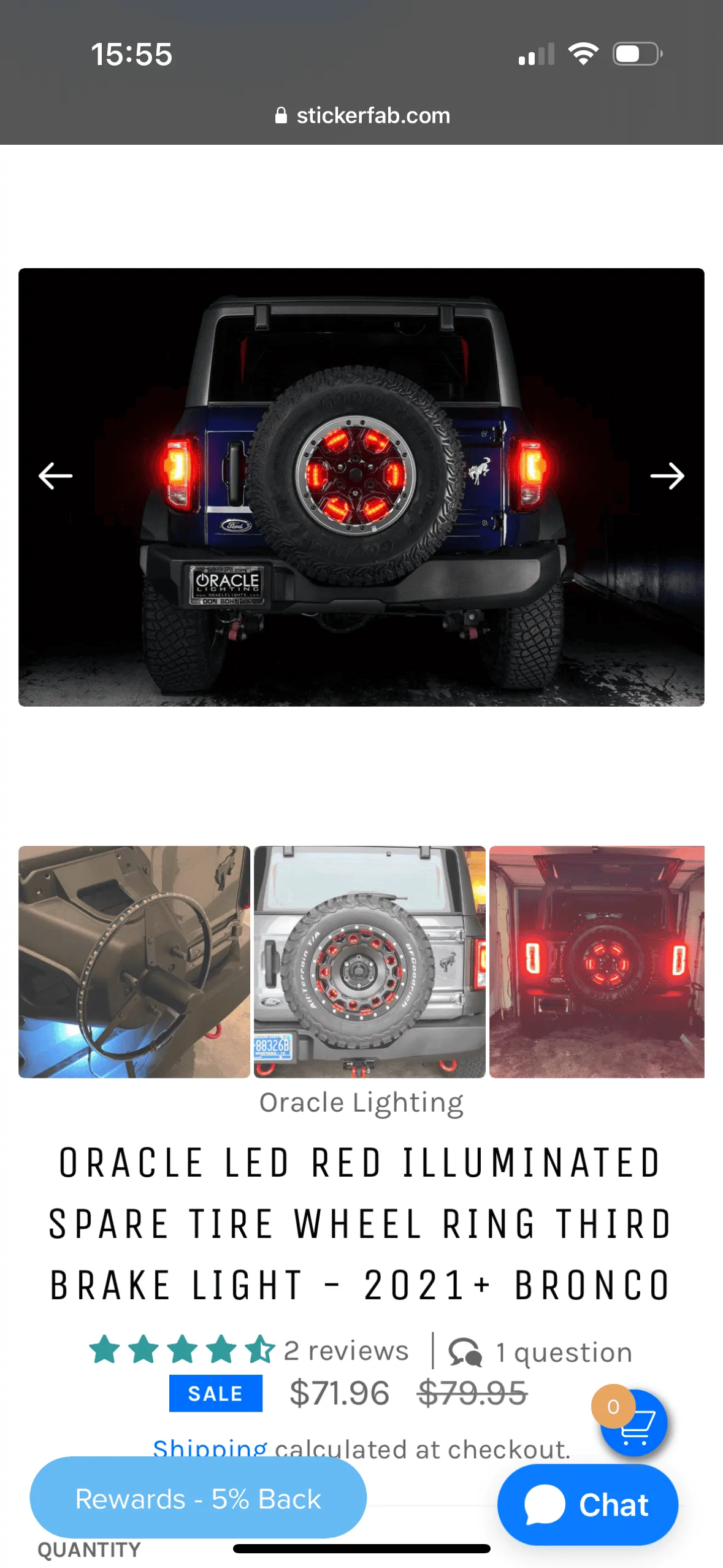 Ford Bronco Oracle Spare Tire Wheel Lights 0F798722-05B4-438D-A33A-B747505790A6