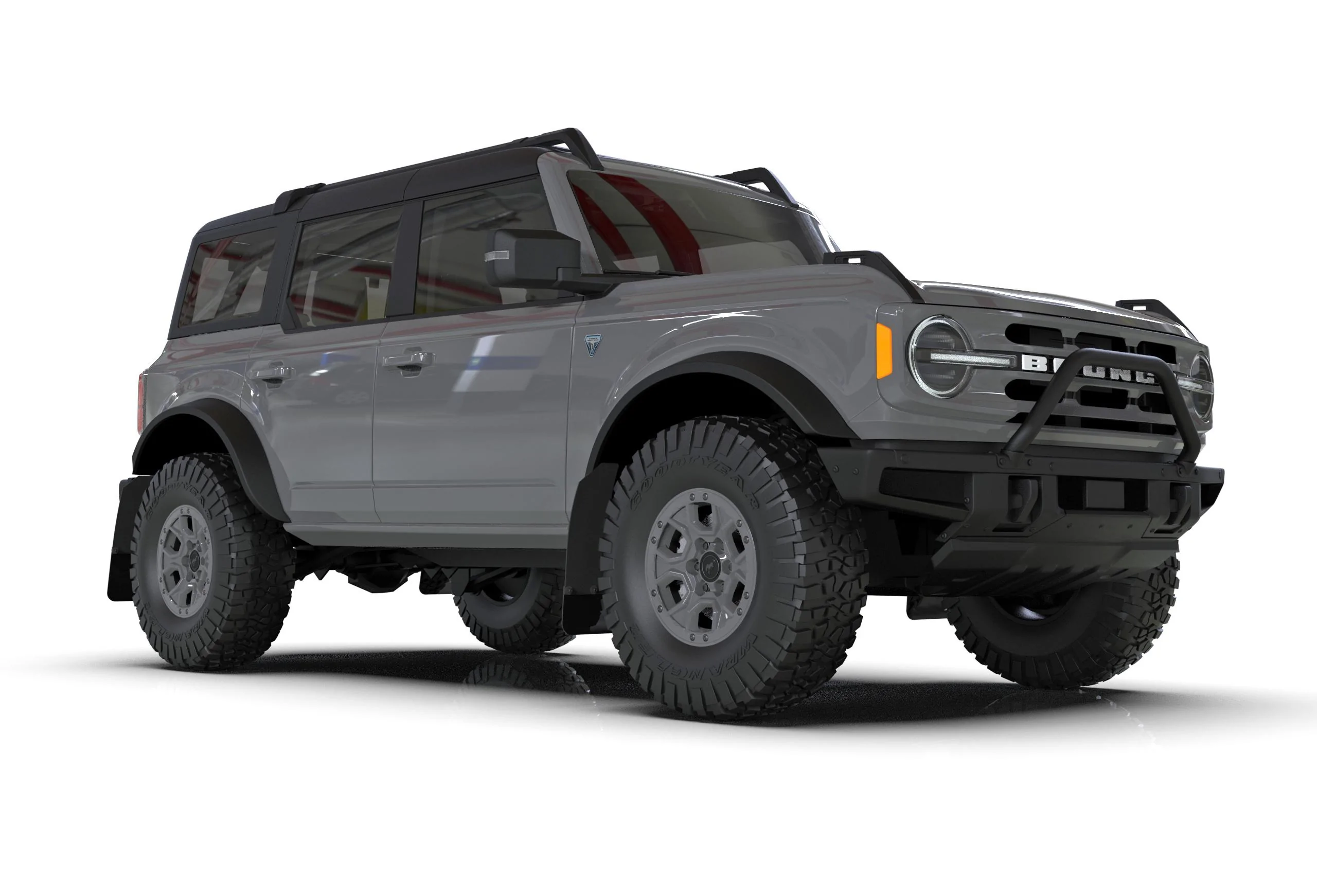 Ford Bronco Rally Armor Now Available MF85-BLK-GRY-RE
