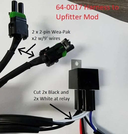 Ford Bronco Wiring Baja Designs Squadron LEDs 64-0117HarnessMods