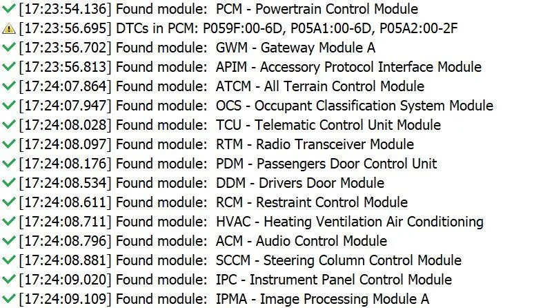 Ford Bronco When I use Forscan BdyCM Module doesn't appear bronco_001_07012023_174016