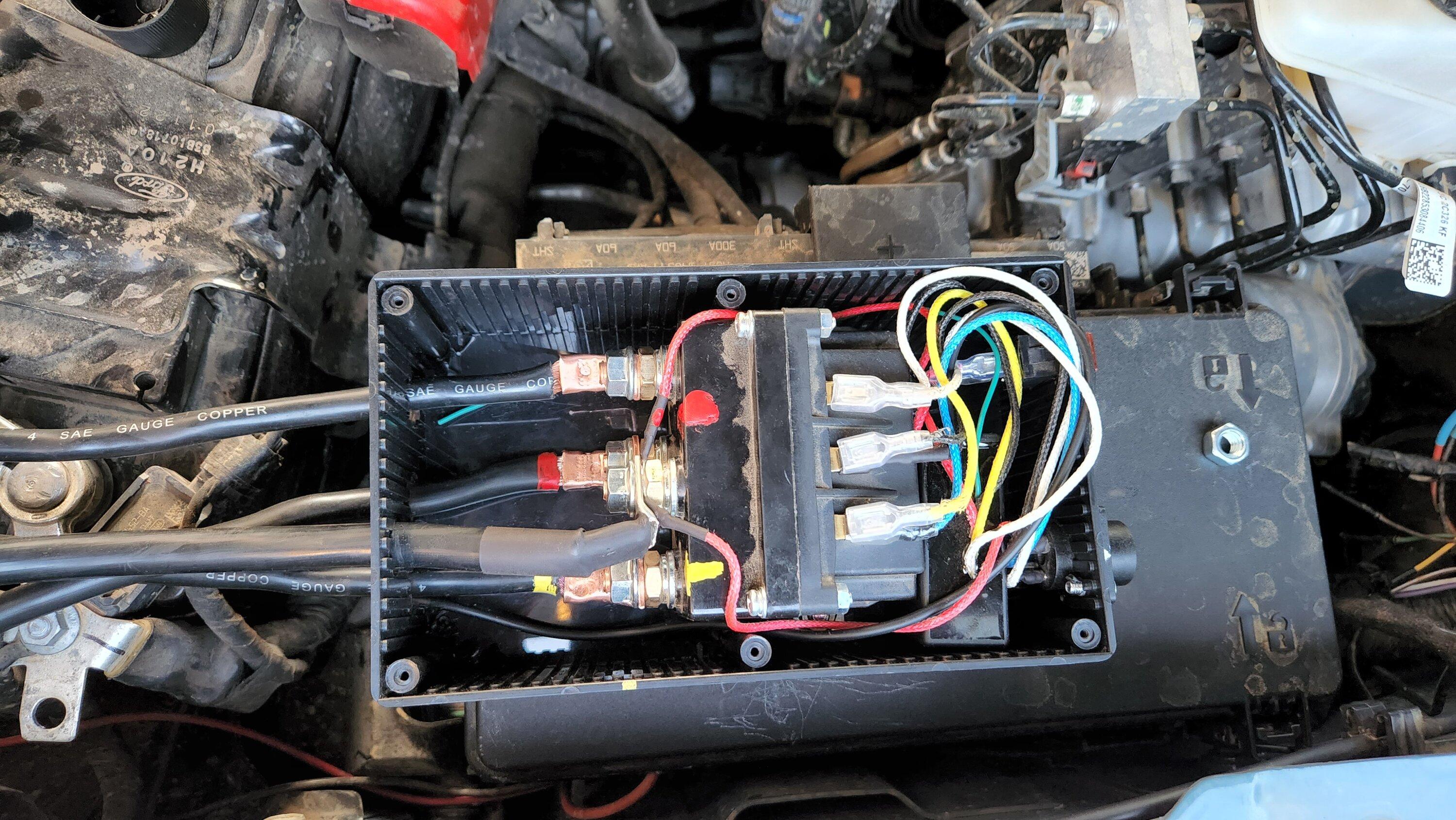 Ford Bronco RC High Winch Mount & Winch Install w/ Control Box Relocation 20220731_202019