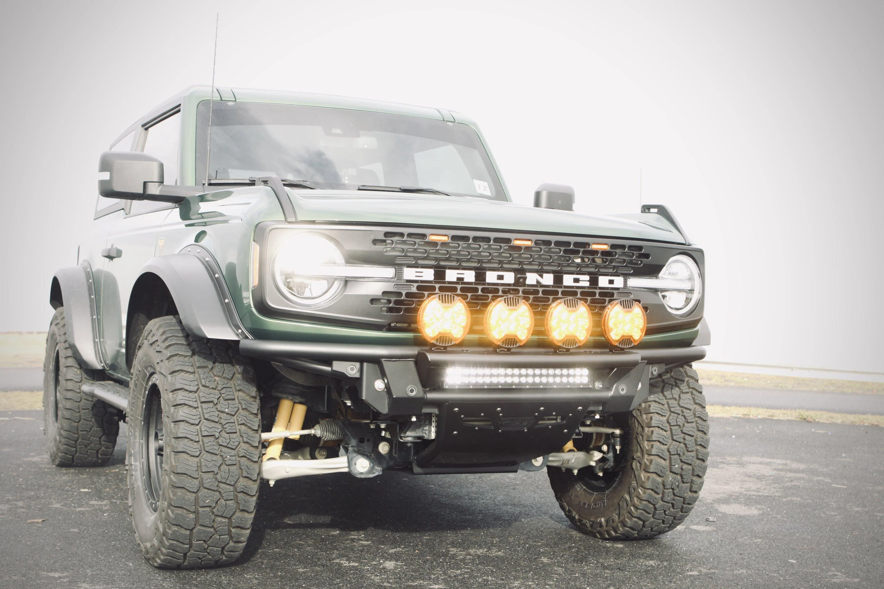 Ford Bronco ADD Pro Front Bumper & KC Lites Install. 60005C7E-D120-4892-A26E-55BC1DB38597