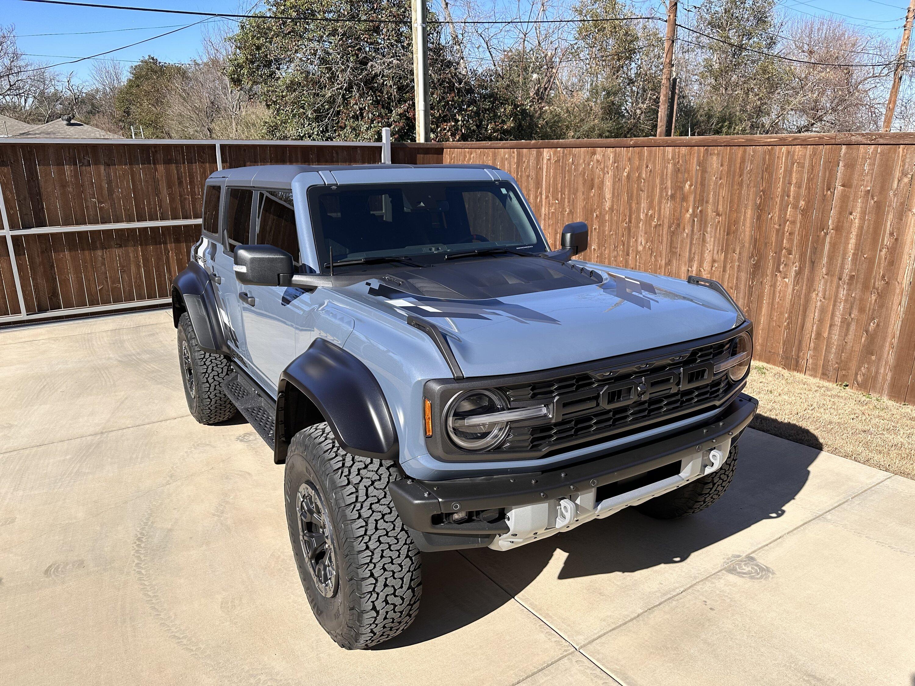 Ford Bronco 2023 Azure Gray Metallic Bronco Raptor ... picked up this beautiful beast 54F33782-2276-4B3E-B461-5D698FE24D8F