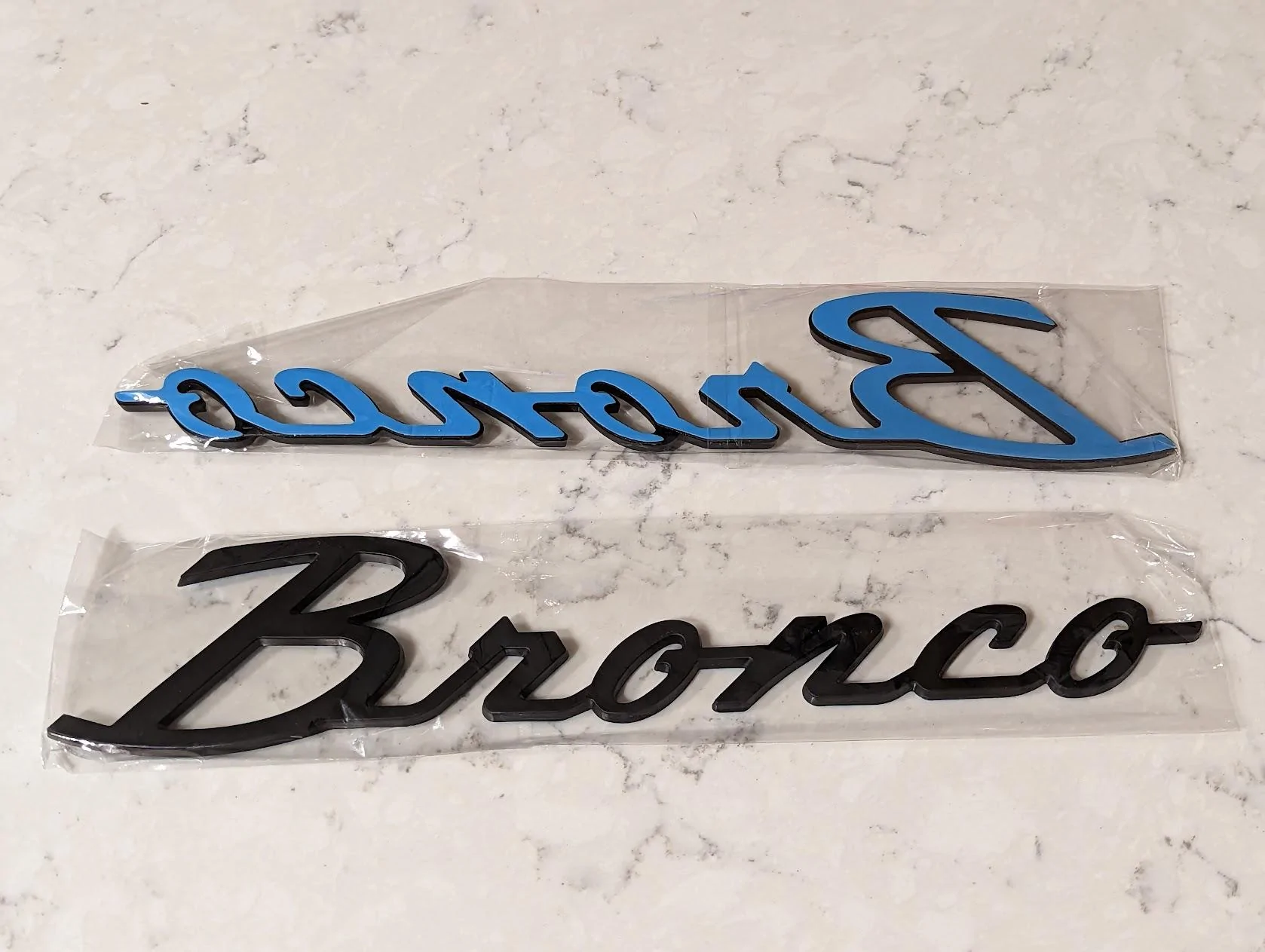 Ford Bronco Bronco Depot script fender badges PXL_20230110_033226782