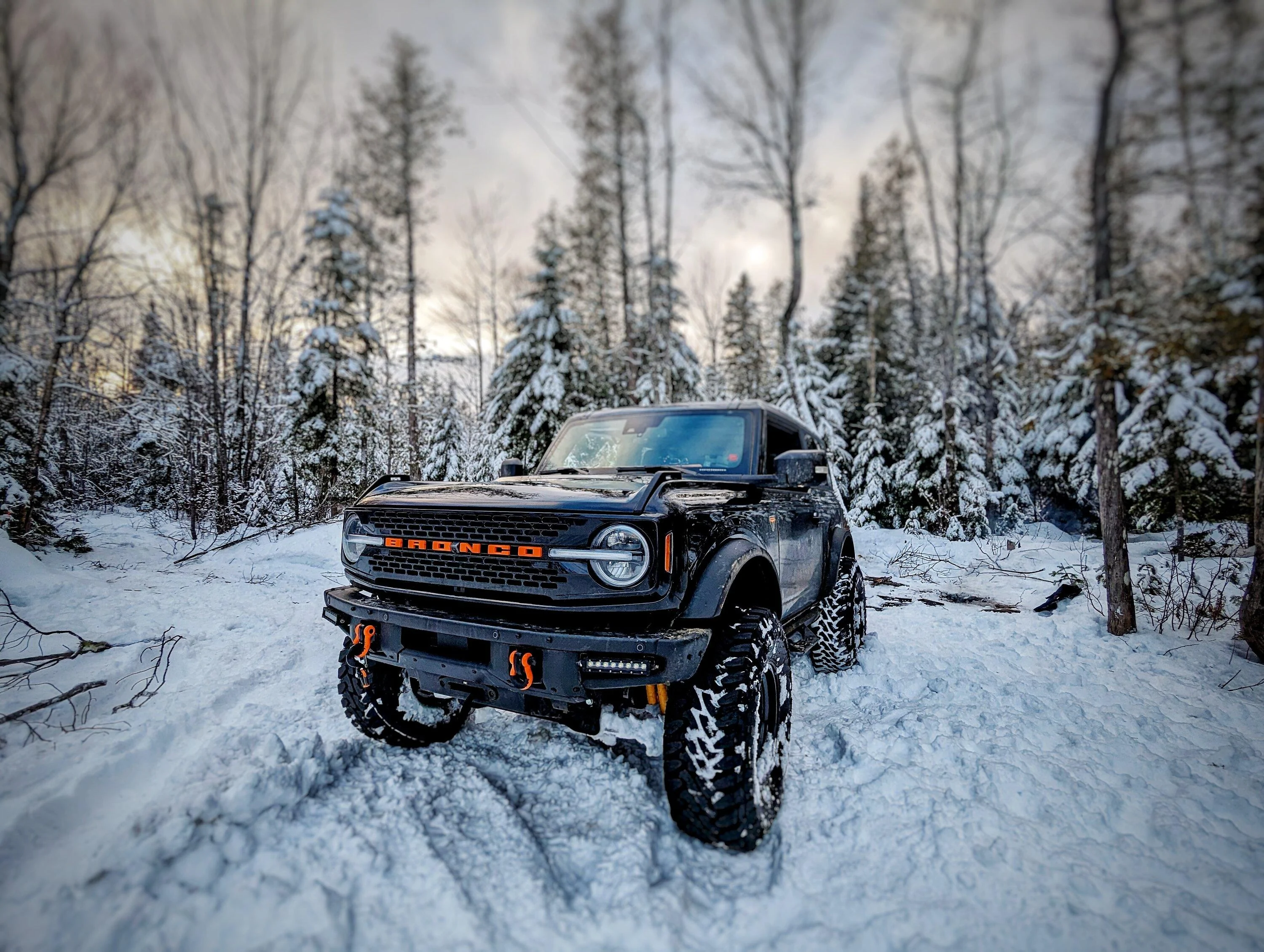 Ford Bronco Winter Snow Wheeling with my 5" Inch Lift Badlands Bronco (pics + video) PXL_20230104_193749521-01