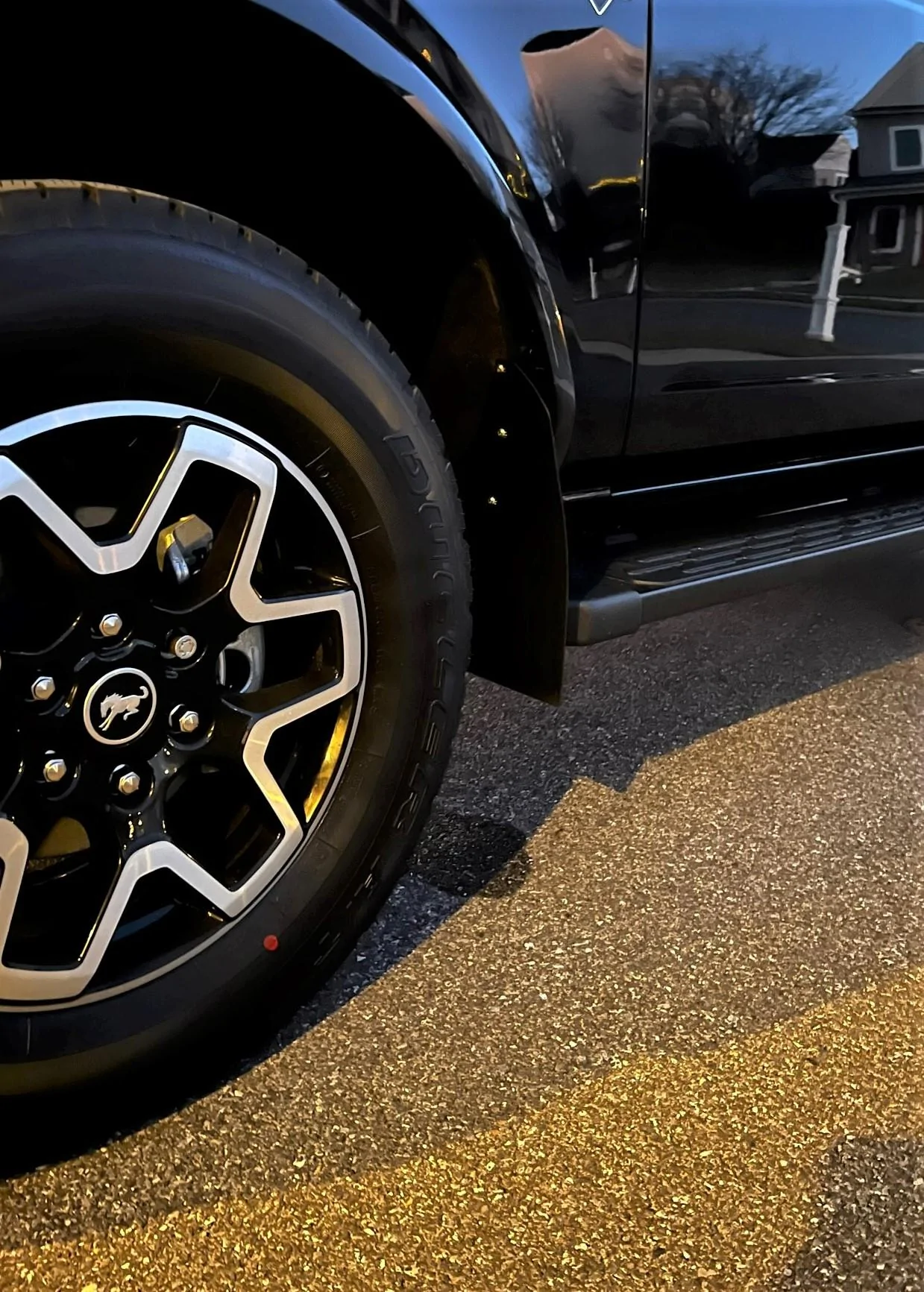 Ford Bronco Mudflap and side step combinations for 4-door? Driver Flap 2 (2)