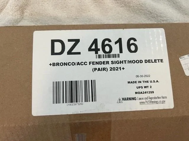 Ford Bronco Trail sight deletes? Trail Site Delete - 1