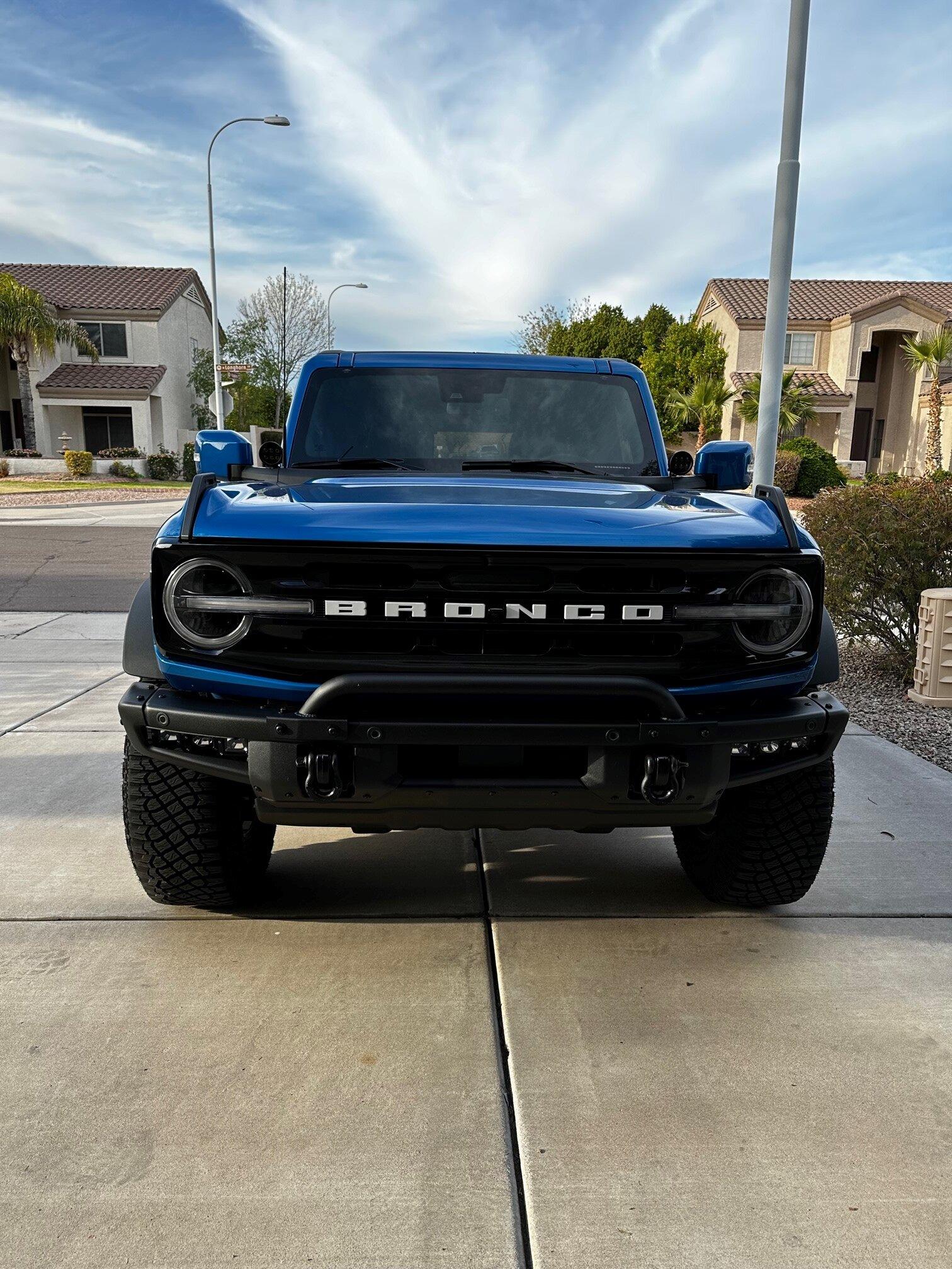 Ford Bronco Rough country ditch lights installed 1