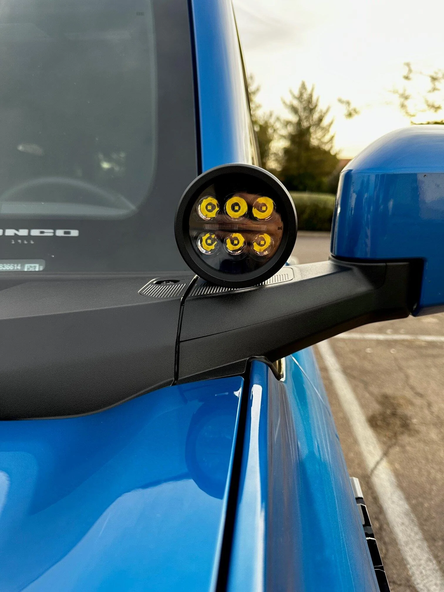 Ford Bronco Rough country ditch lights installed 2.4