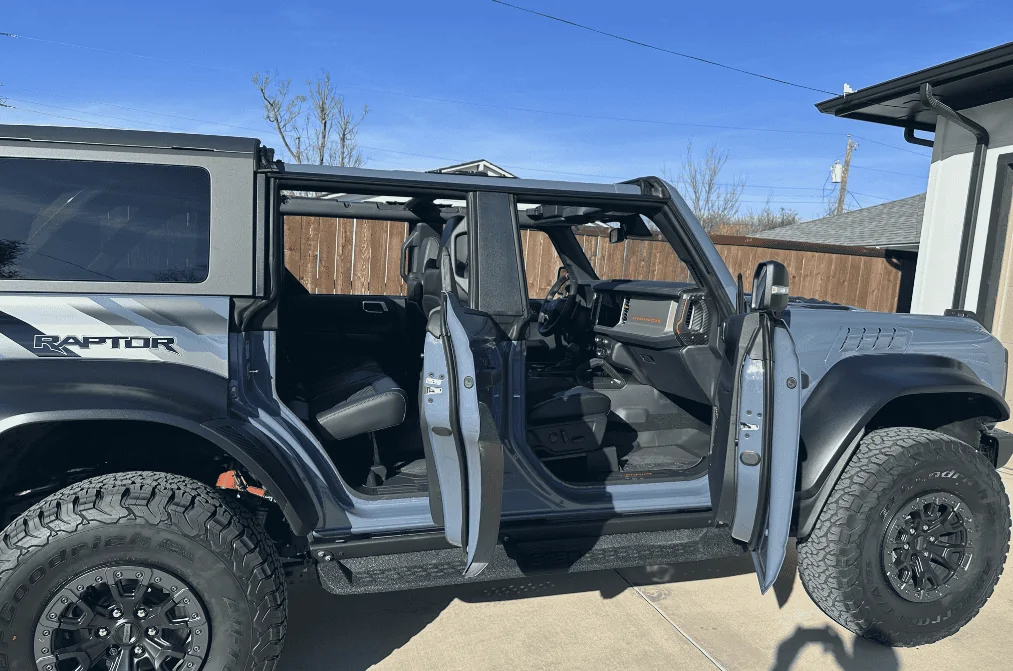 Ford Bronco 2023 Azure Gray Metallic Bronco Raptor ... picked up this beautiful beast 1673386850372-png