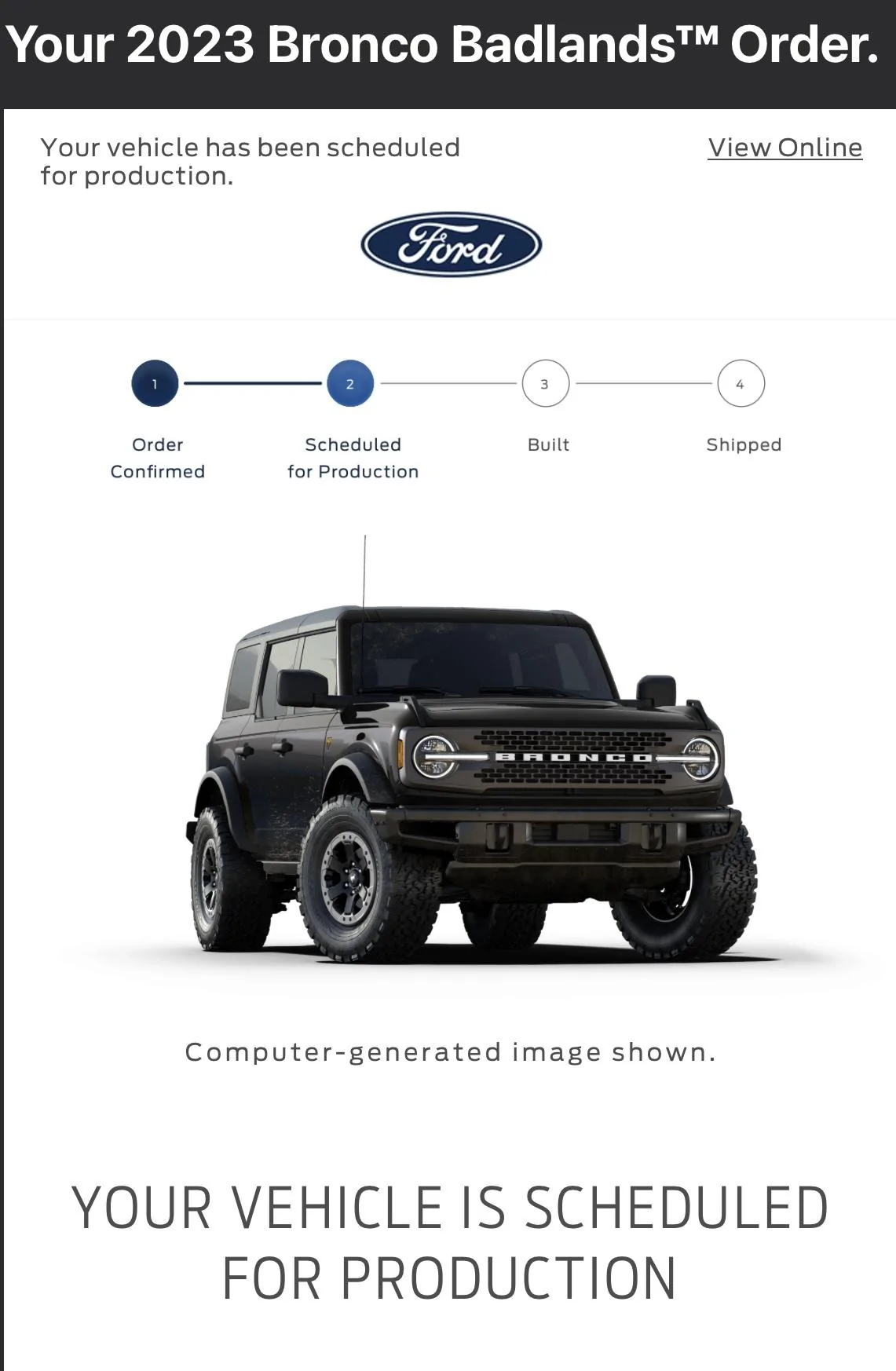 Ford Bronco 2/27/2023 Build Week - With Spreadsheet 42CB1BF9-04D8-434A-A4D9-F2B12B5611A1