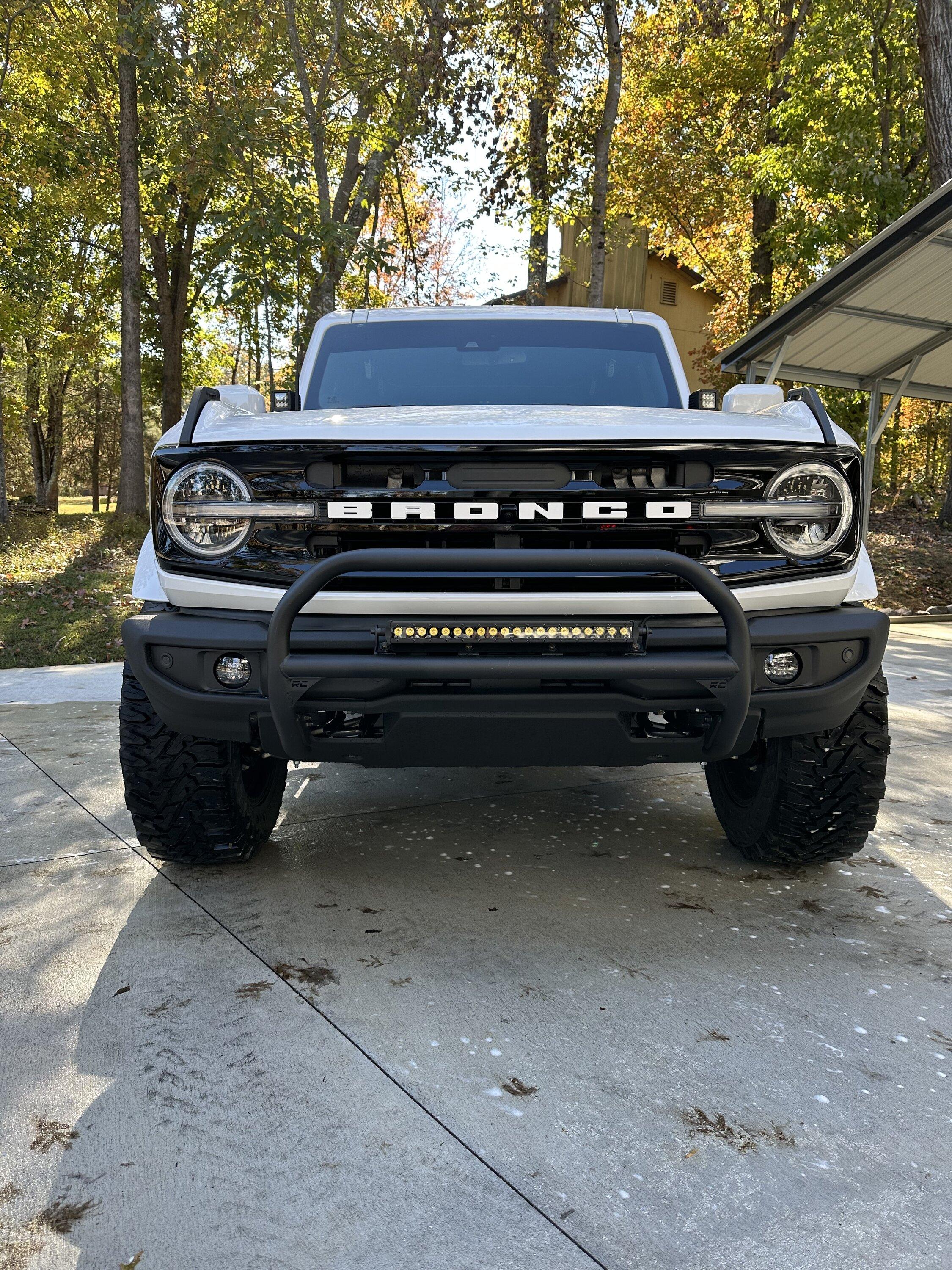 Ford Bronco Brush guard / grille guard with regular bumper? tempImageNNDoZC
