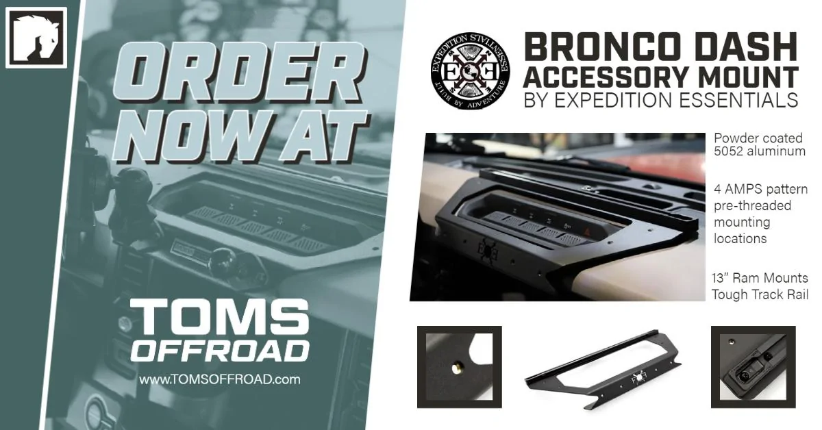Ford Bronco Bronco Dash Accessory Mount by Expedition Essentials Available Now at TOMS OFFROAD EXE Dash Mount-1 (1)