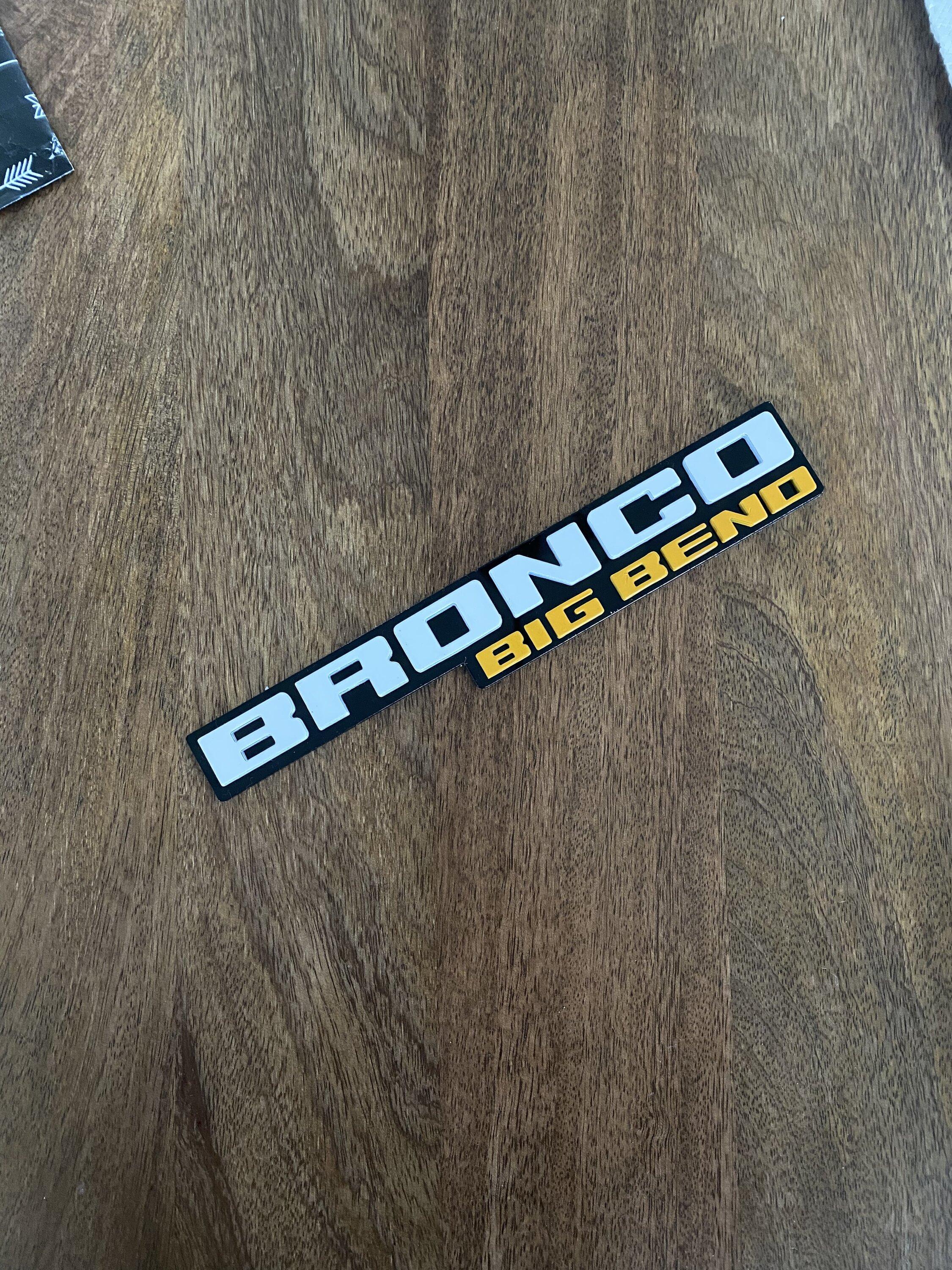 Ford Bronco Badge Delete/Replacement featuring Outlaw Studio 88D9923C-9A31-48E7-BF93-6341675F4999