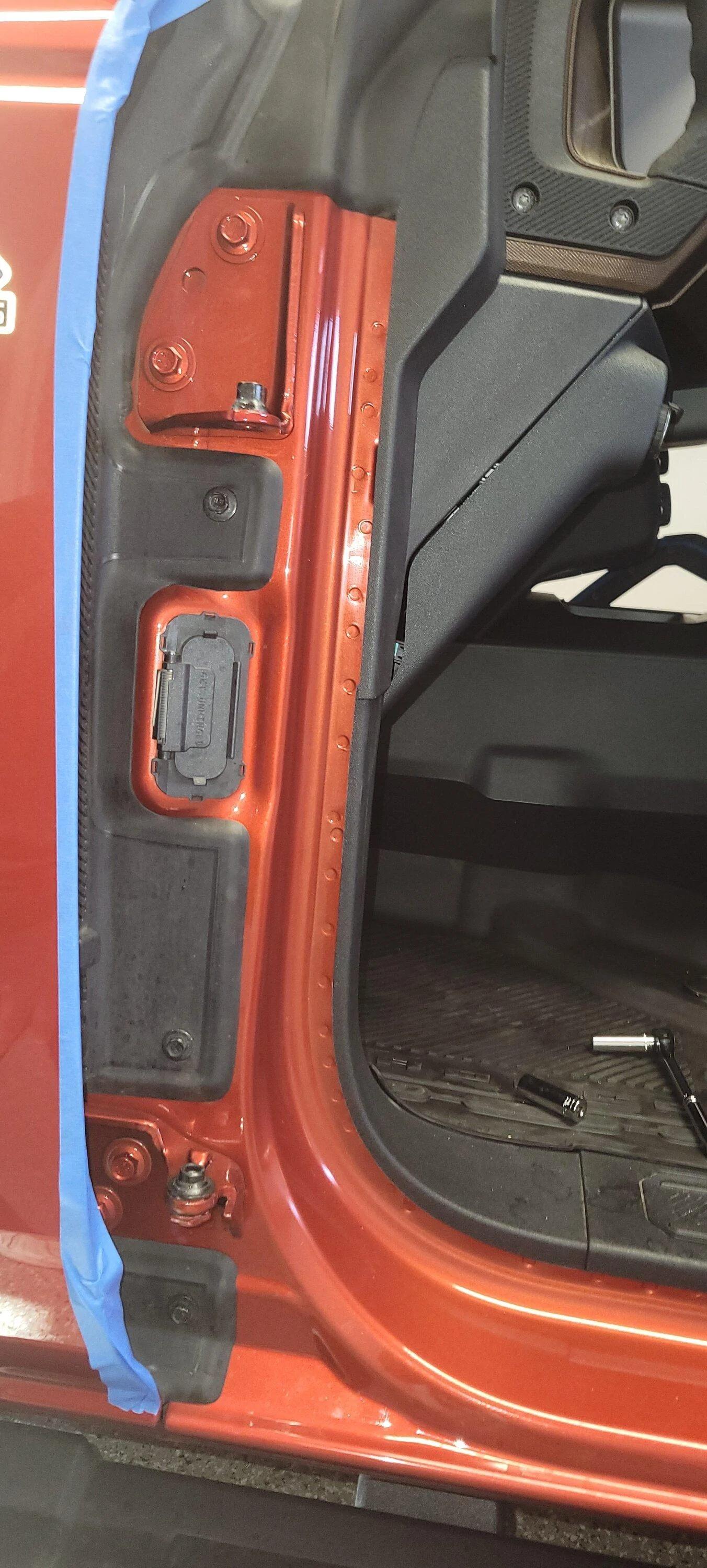Ford Bronco Unpainted front door jams... doorjam