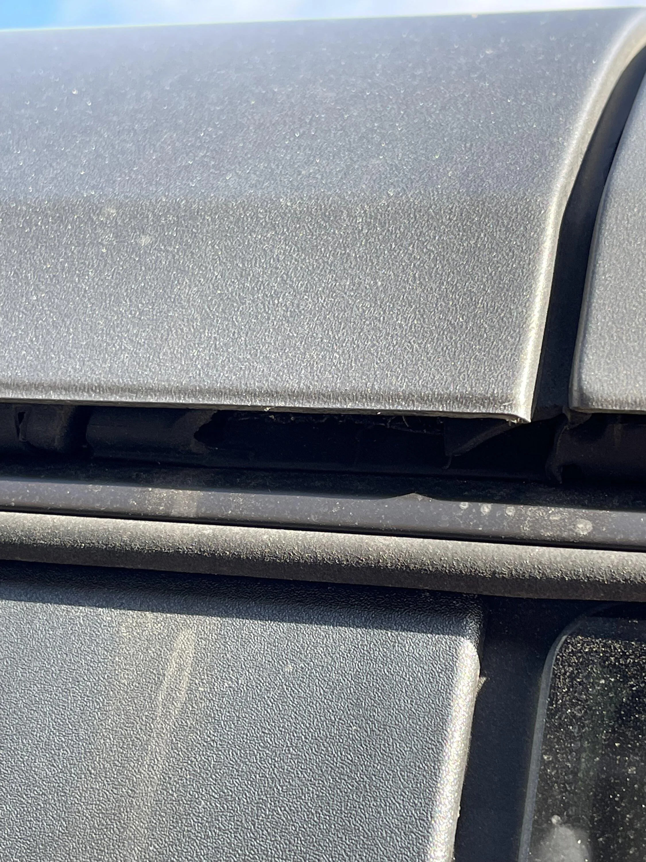 Ford Bronco found leak inside roof IMG_0904