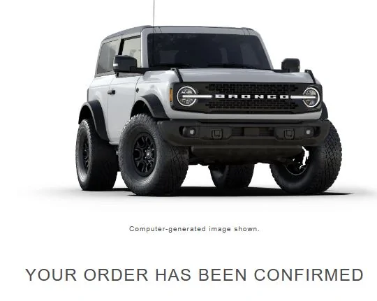 Ford Bronco No more 2023MY scheduling for hardtops, Sasquatch and LUX (reported by dealership) 12