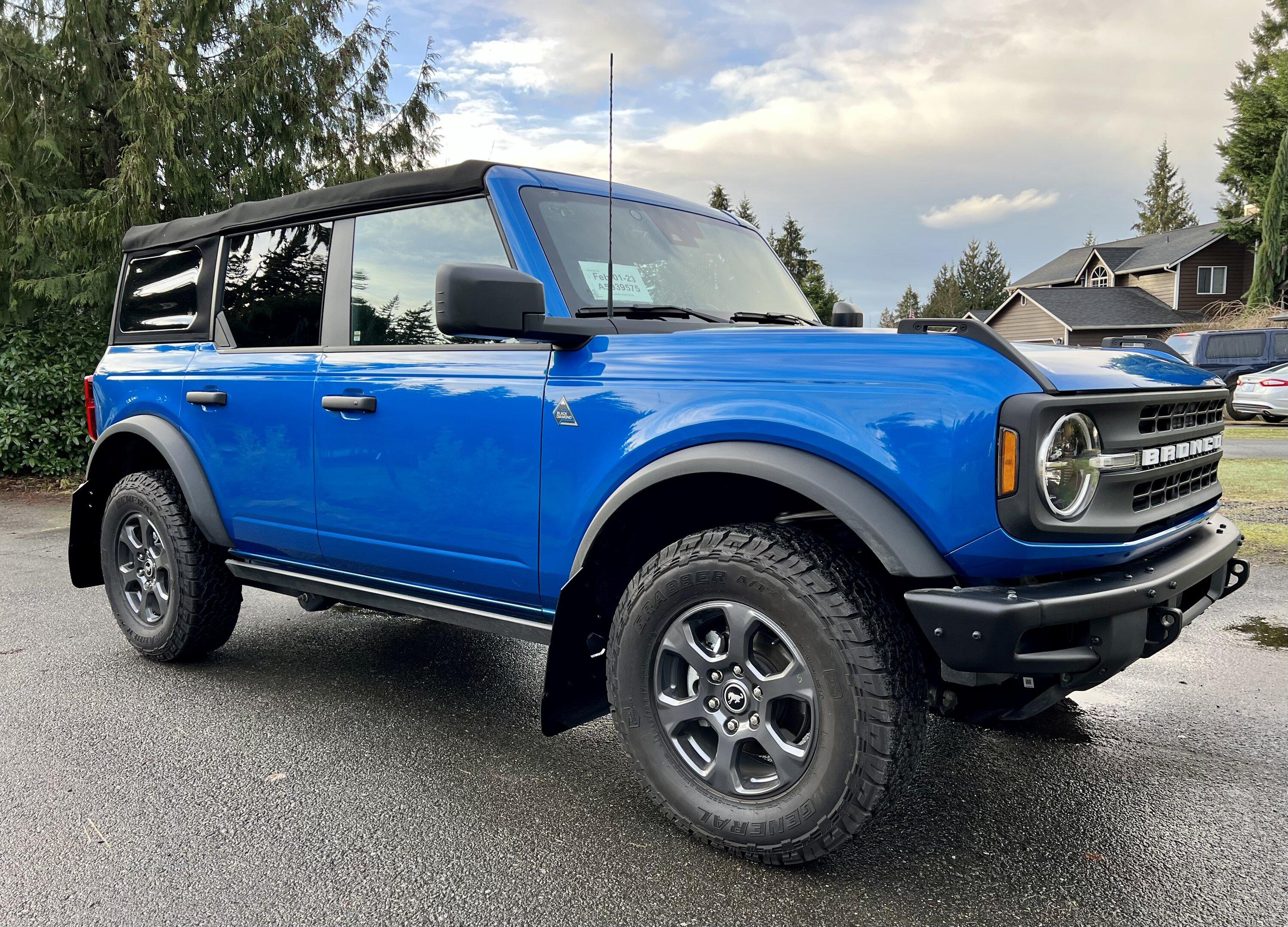 Ford Bronco Rally Armor Mud Flaps on Black Diamond D445B1E4-4C69-4F22-A893-44DF9B18B74A