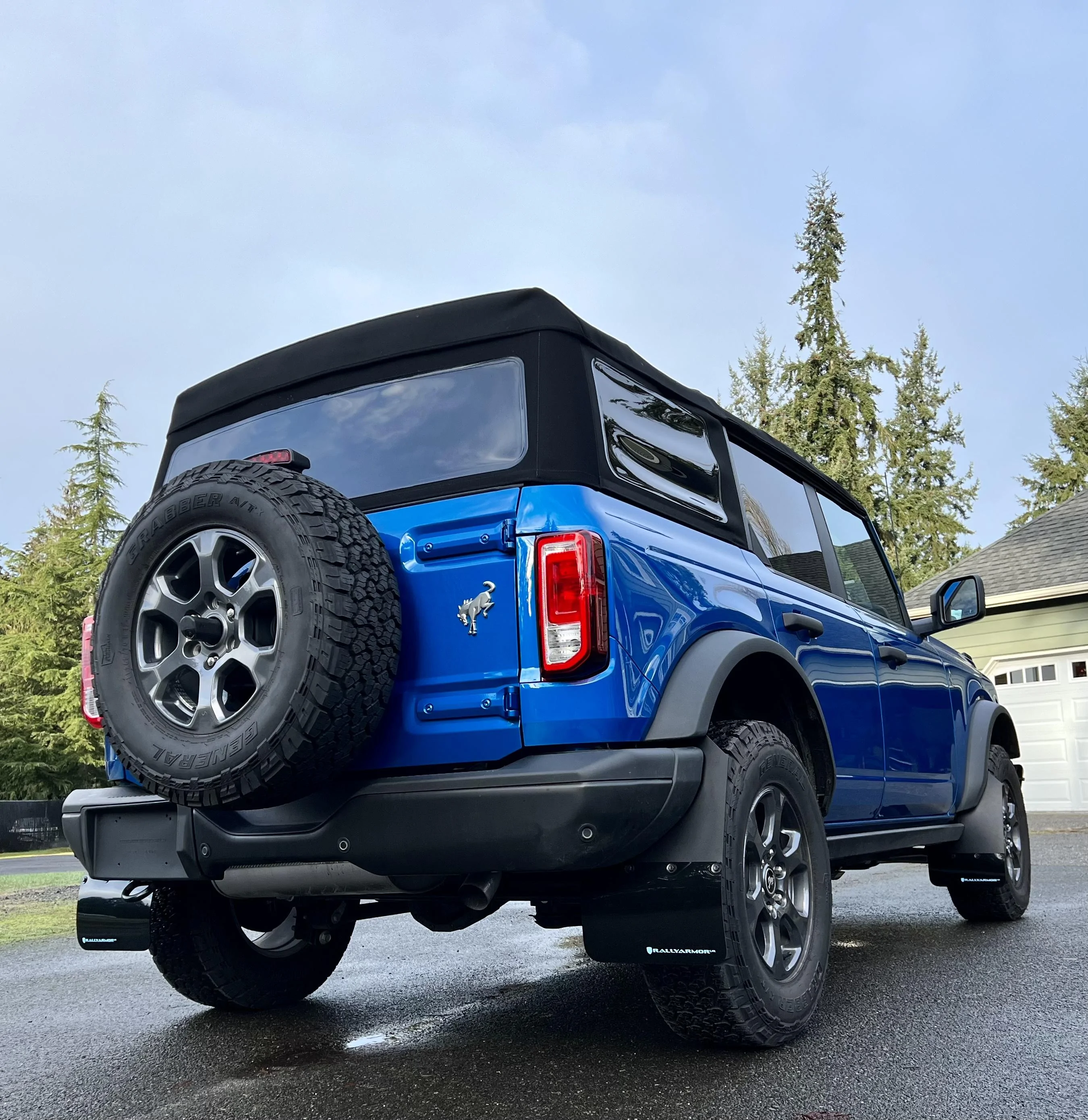 Ford Bronco Rally Armor Mud Flaps on Black Diamond 87C37021-8E23-4EE0-879D-046019998C35