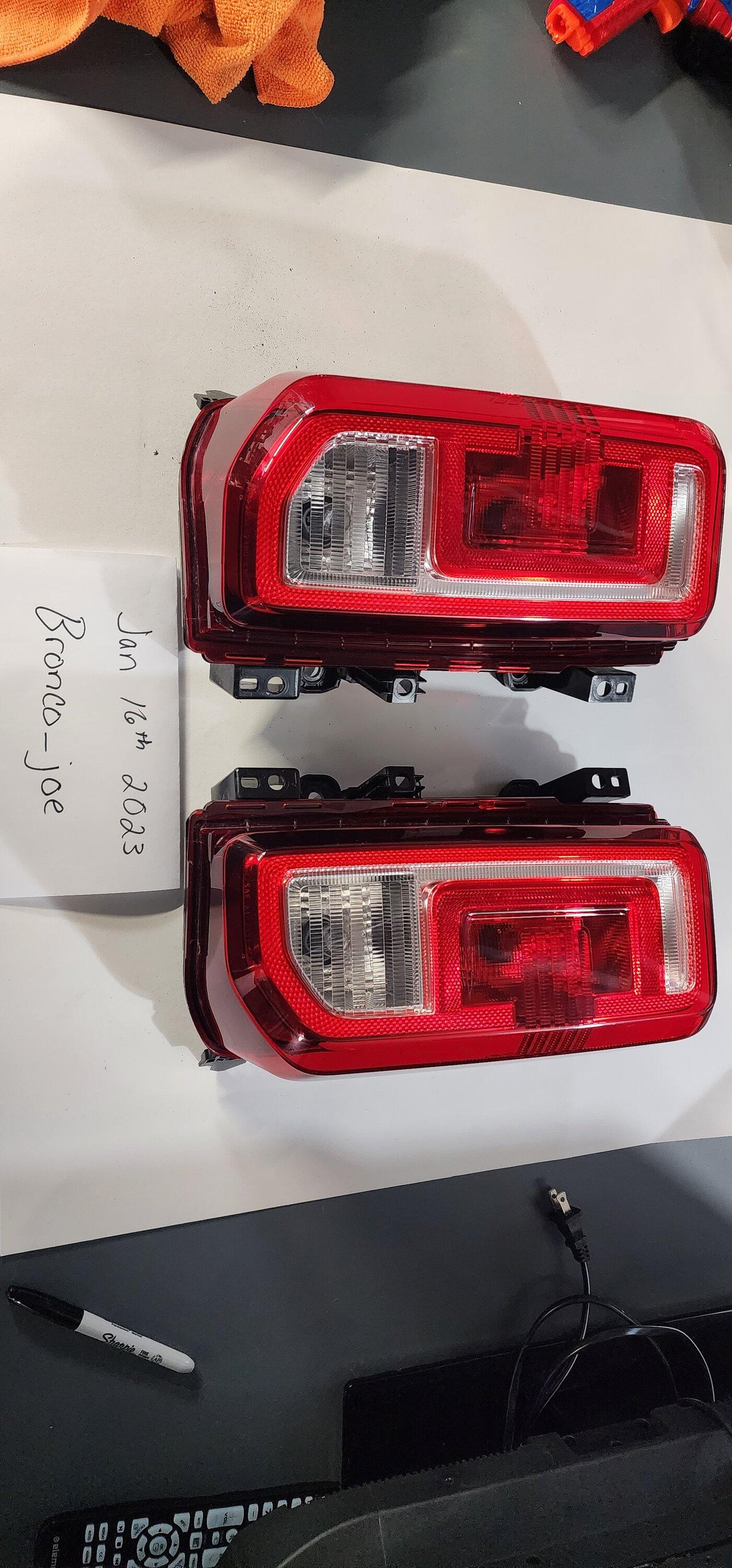 Ford Bronco Standard Rear Taillights 20230116_132921