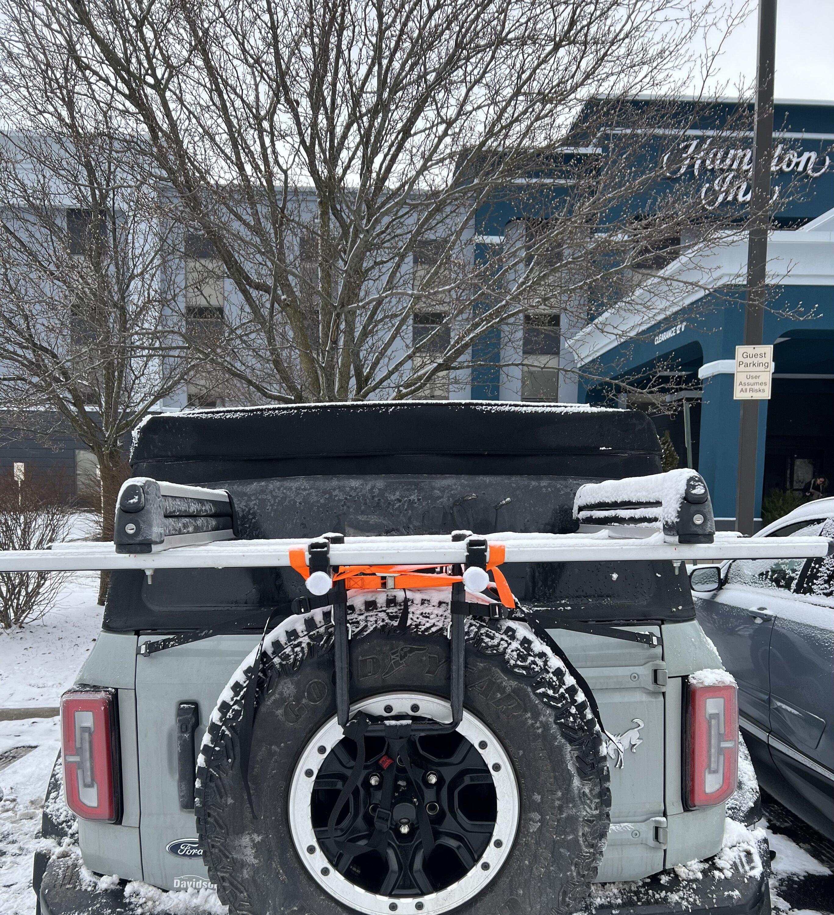 Ford Bronco Solution for Bike/Ski rack for soft tops without a hitch 7AD6800A-E1D7-40B0-9B09-B76B81582096