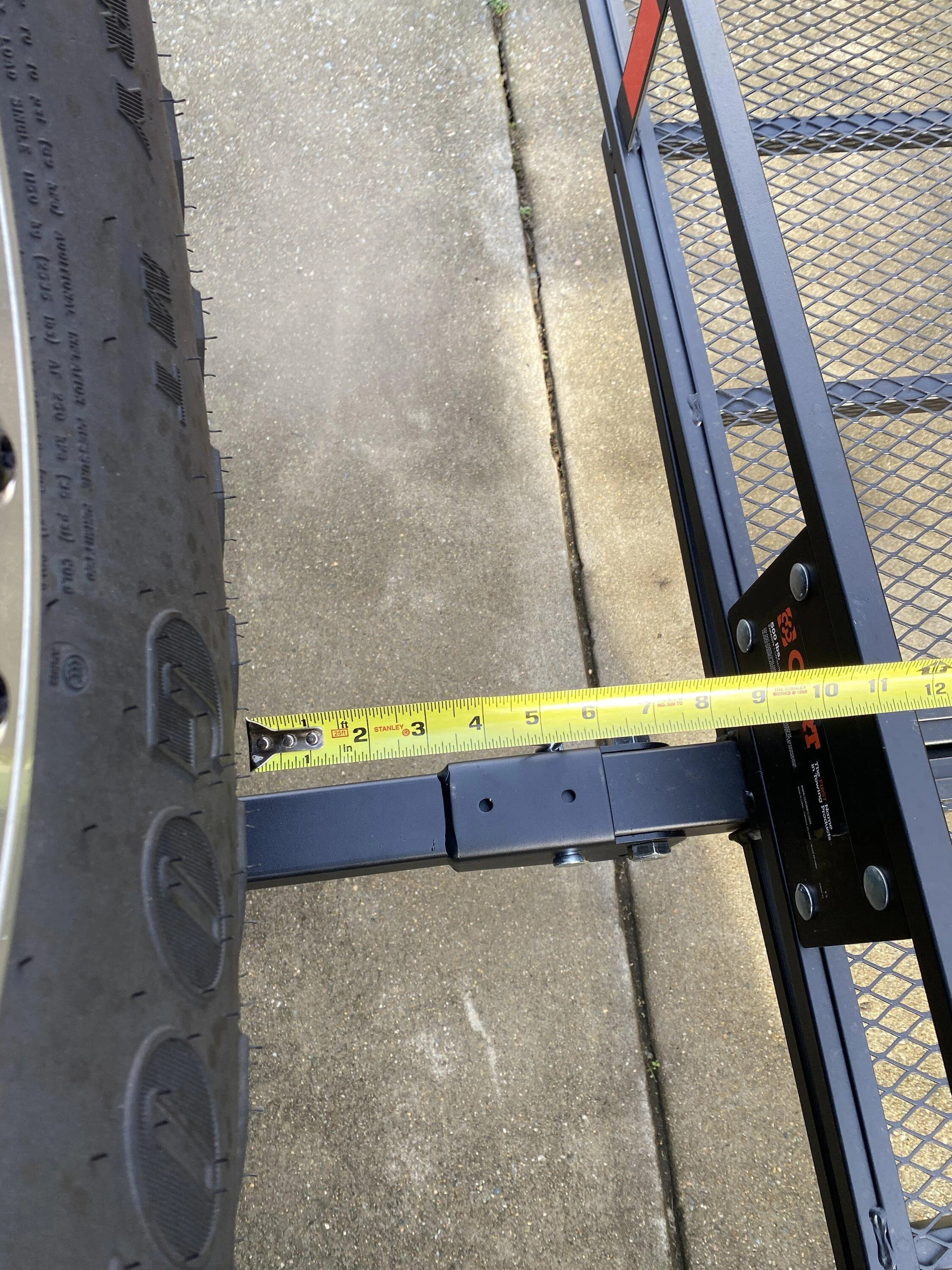 Ford Bronco Drop Receiver for Towing and Wheeless Basket IMG_2950