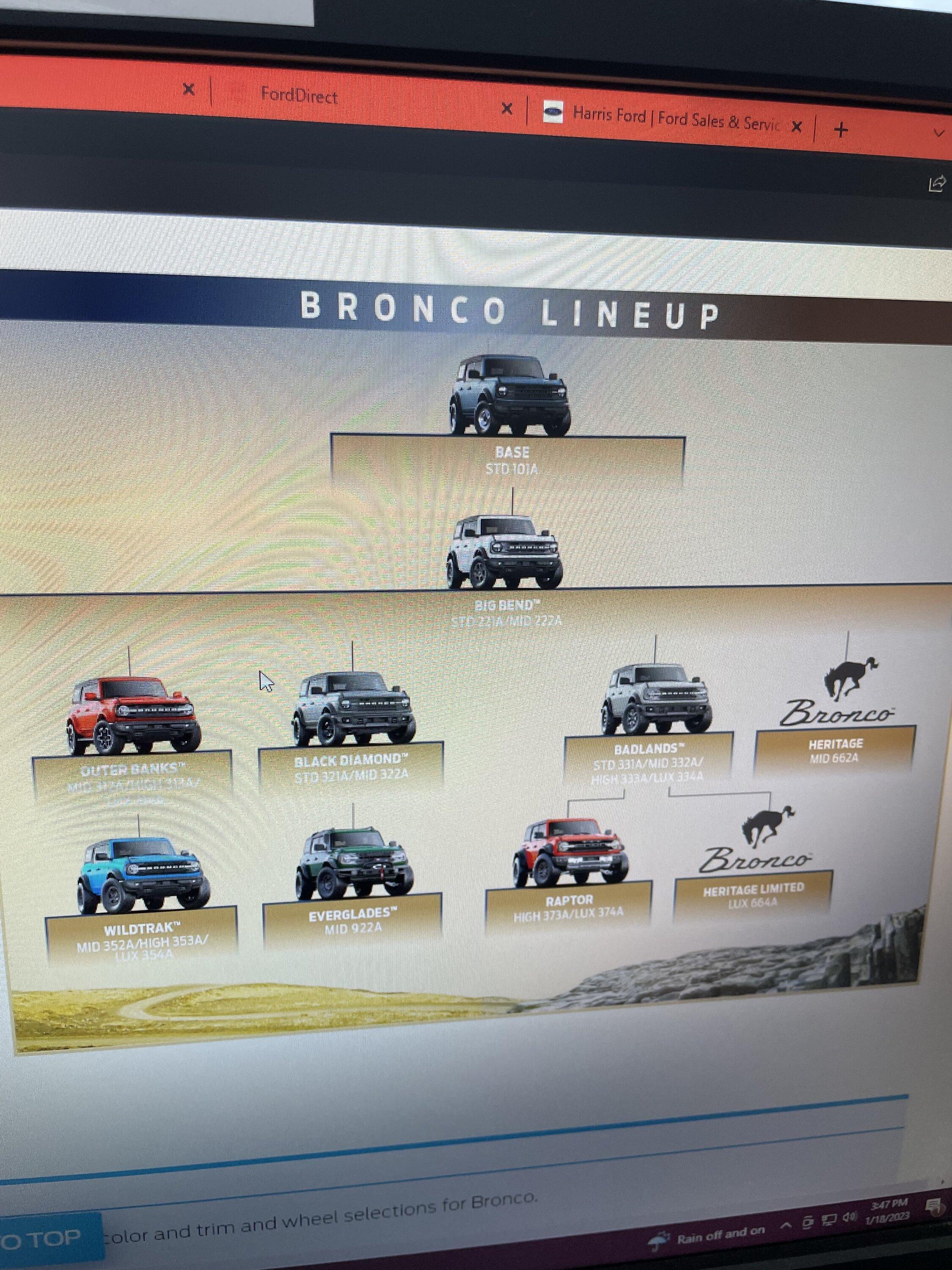 Ford Bronco Changing my order... 69577127970__47E72A60-054A-4747-ACE0-27807E219A4E
