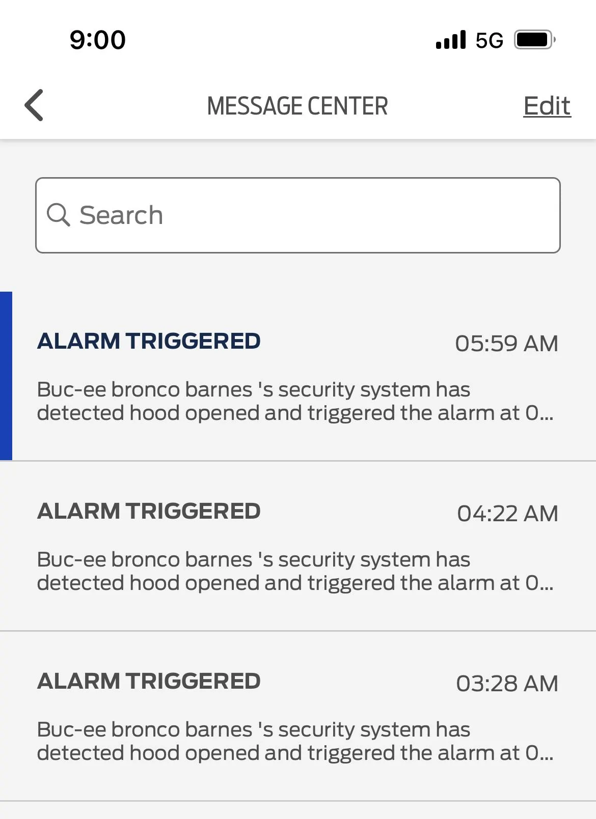 Ford Bronco 12/12/2022 build week with spreadsheet 89739E94-4D78-4826-8665-F859451A6137