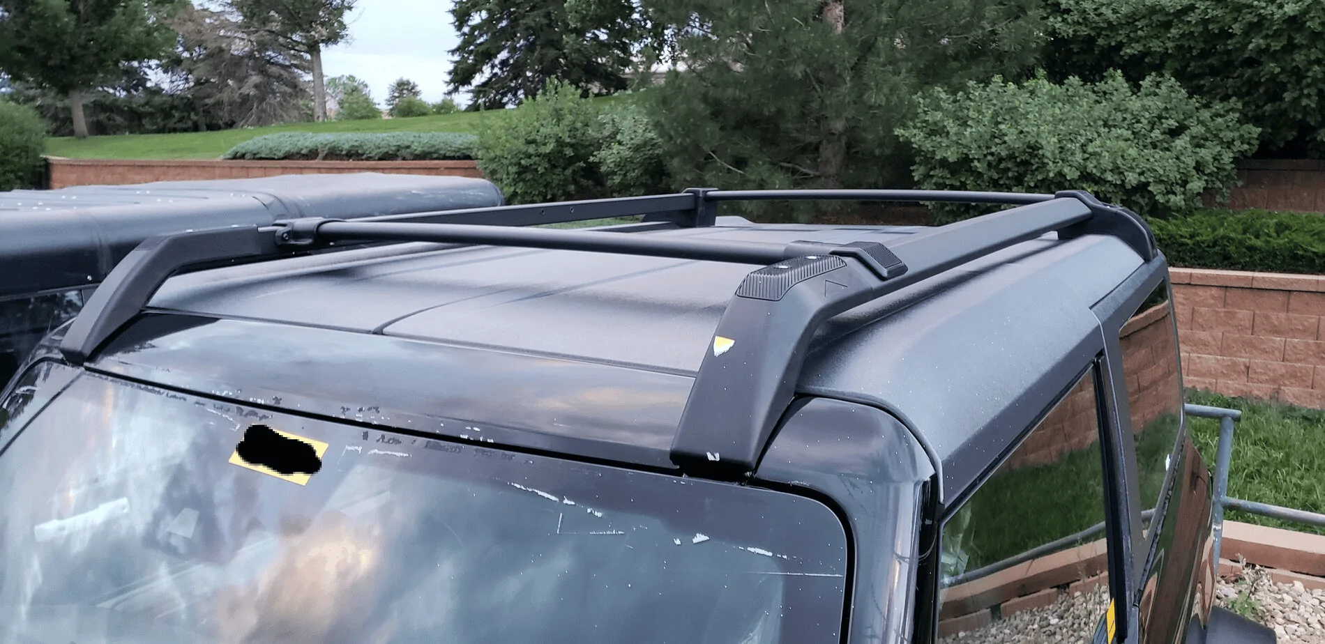 Ford Bronco Detailed Roof Rack Dimensions & diagram -- 2021 Bronco 2-Door 2-door rack