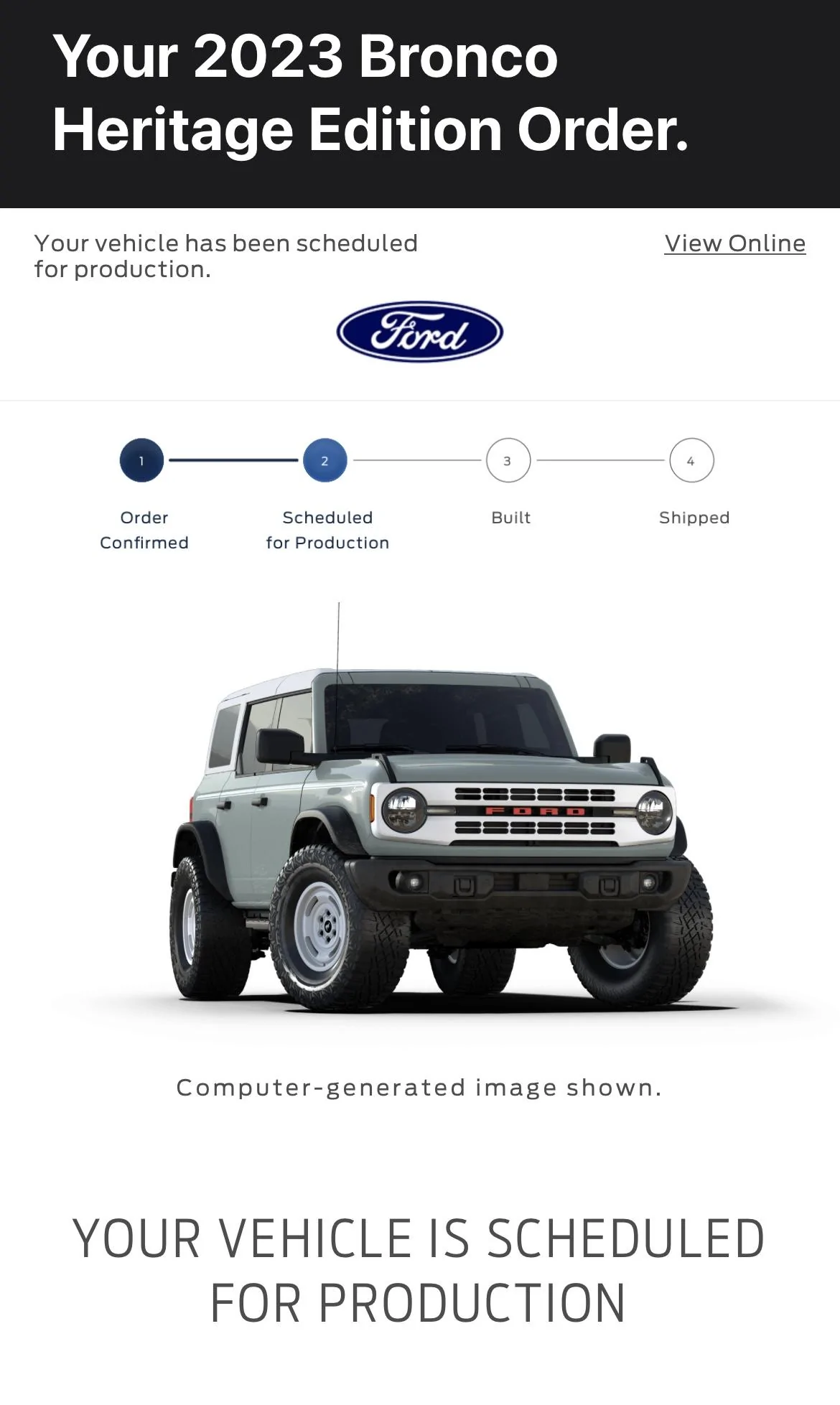 Ford Bronco 3/20/2023 Build Week with spreadsheet 5AA40910-A401-45C5-8E09-888F56D26EFD
