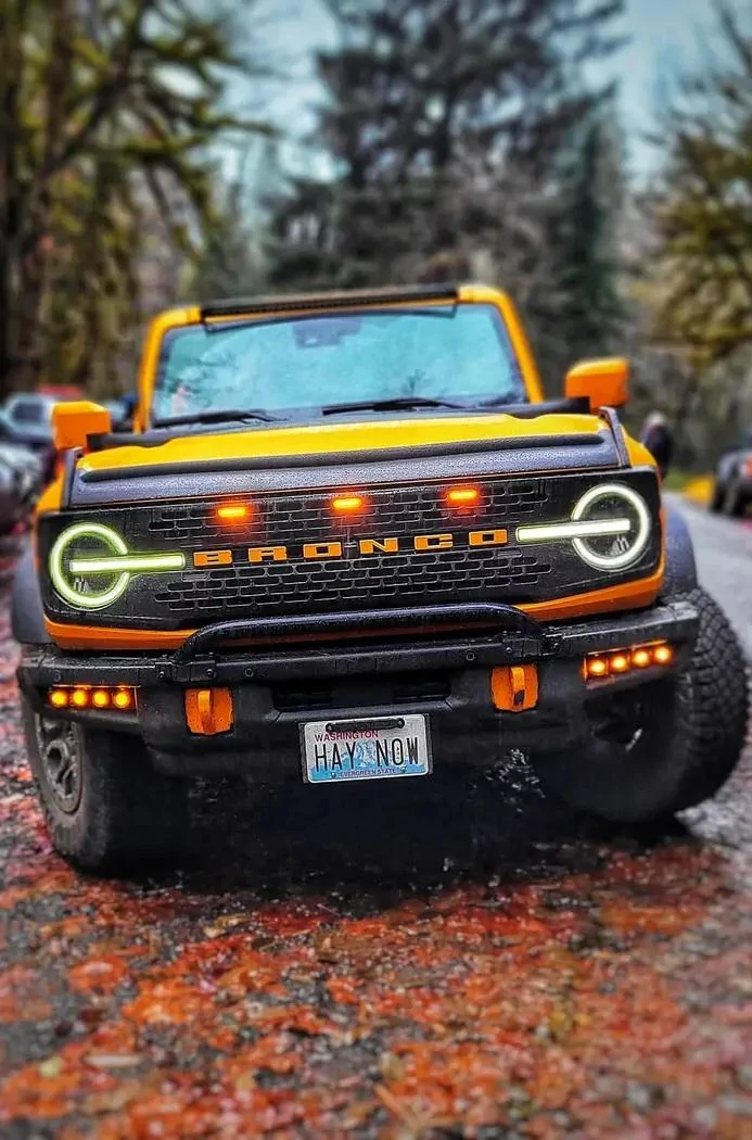 Ford Bronco White Bronco Raptor w/ vinyl wrapped flares. Rigid 40” light bar & Rigid 4” ditch lights img_2_1671421230043 (1)