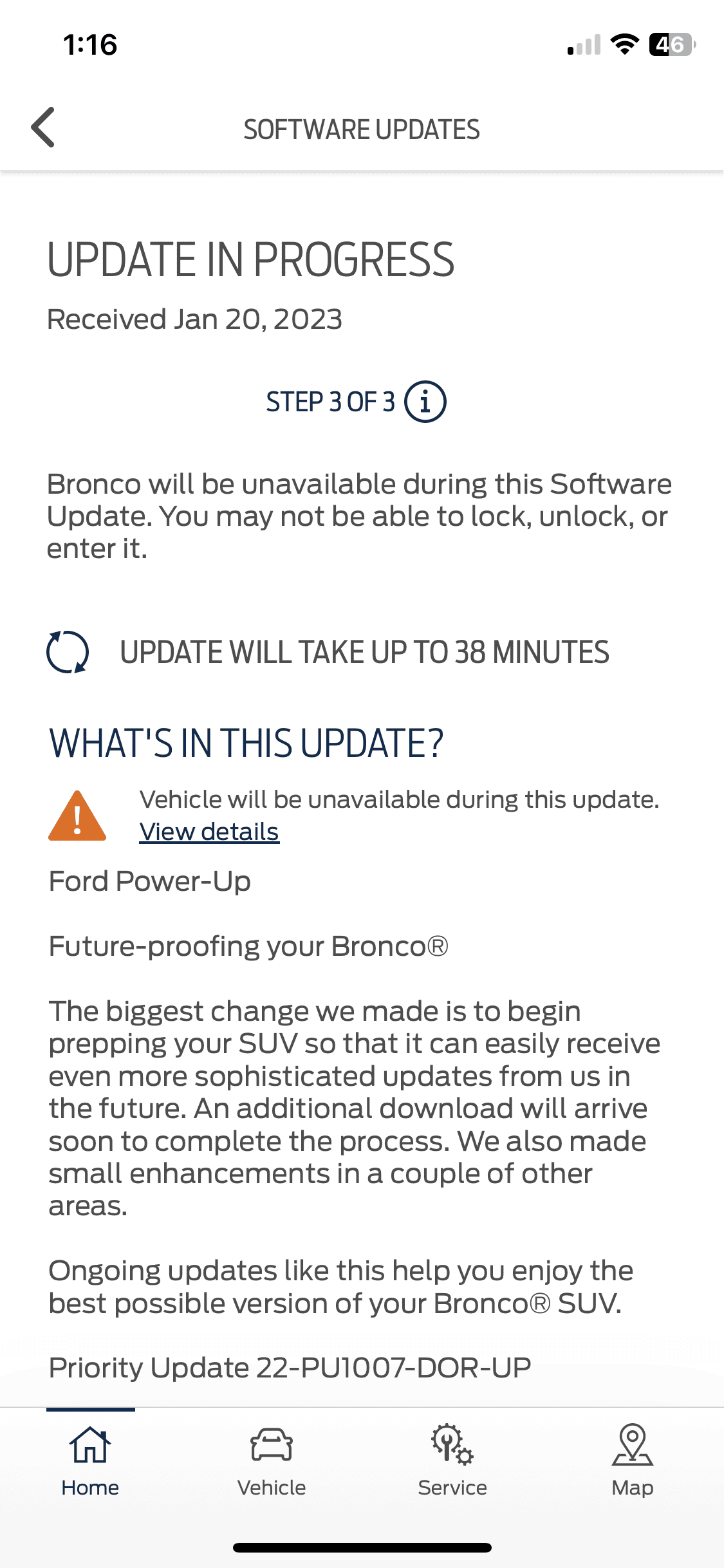 Ford Bronco Bronco lights up when a software update is initiated IMG_6933.PNG