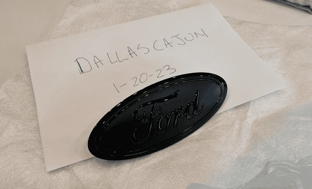 Ford Bronco Blacked-Out Ford Oval Emblem for Rear Tailgate 1674256366281