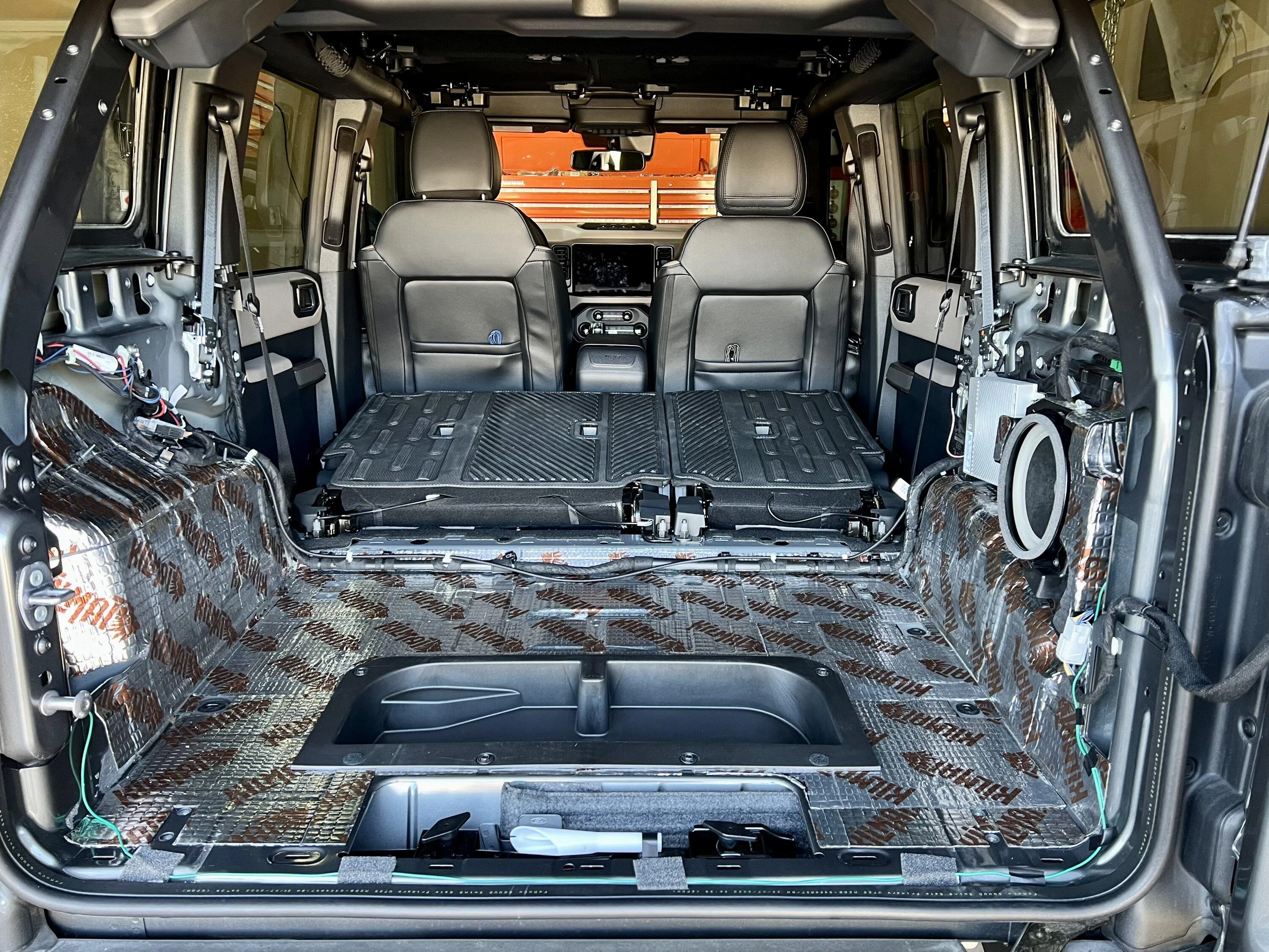 Ford Bronco Anyone solve the seatbelt rattle? Lined interior with Killmat sound deadening mat E40467A2-A2B3-4BF5-B3D0-E77644AEB44A