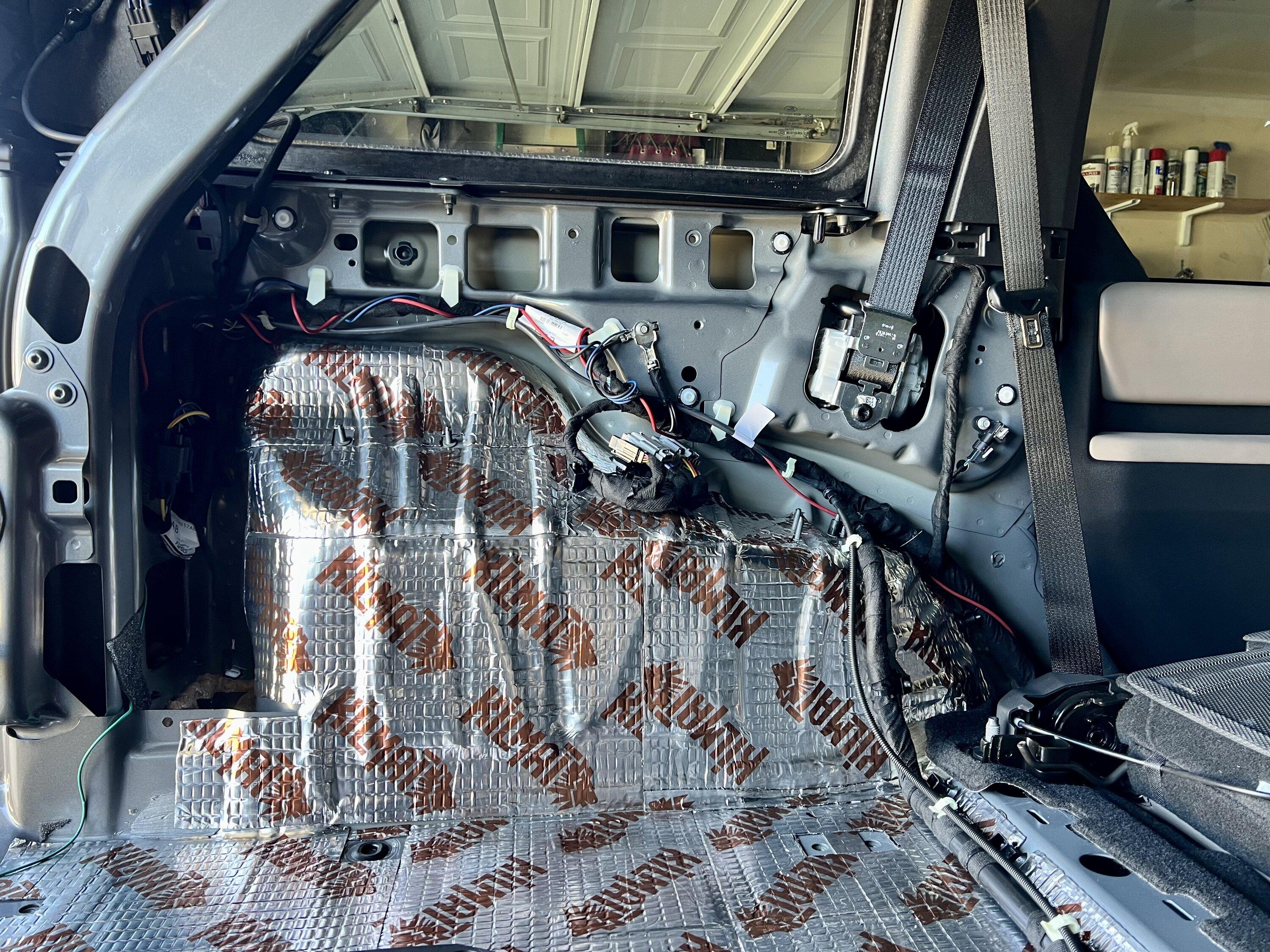 Ford Bronco Anyone solve the seatbelt rattle? Lined interior with Killmat sound deadening mat CCF74B7B-901C-4DD5-A207-0E59B7944DA4