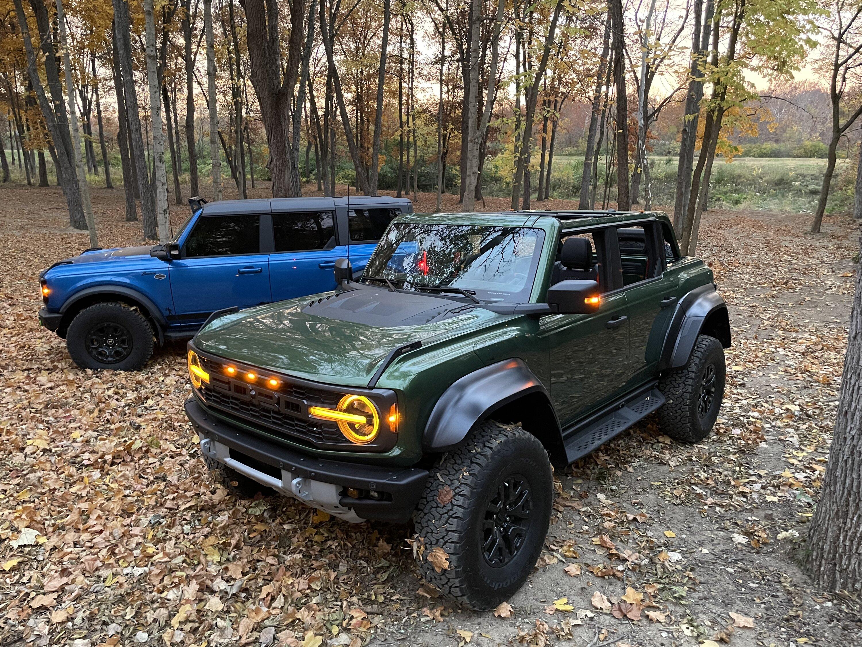 Ford Bronco Can't decide between Eruption Green and Velocity Blue!!! 22630751-118B-4838-84AE-C3CFE8B9CFA9