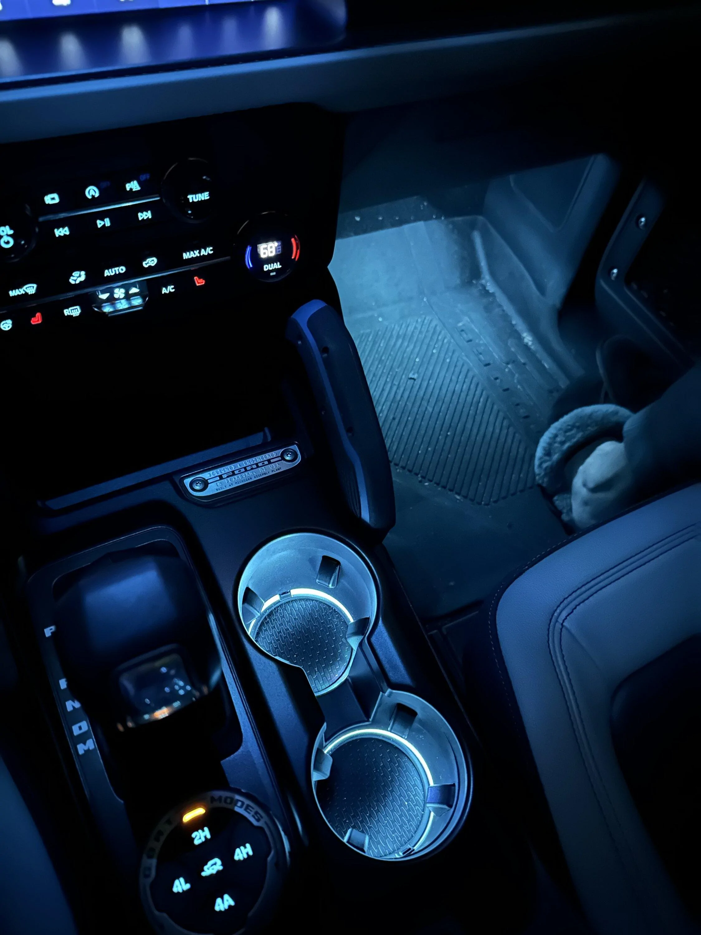 Ford Bronco Color changing ambient lighting using Ford OEM parts IMG_0289